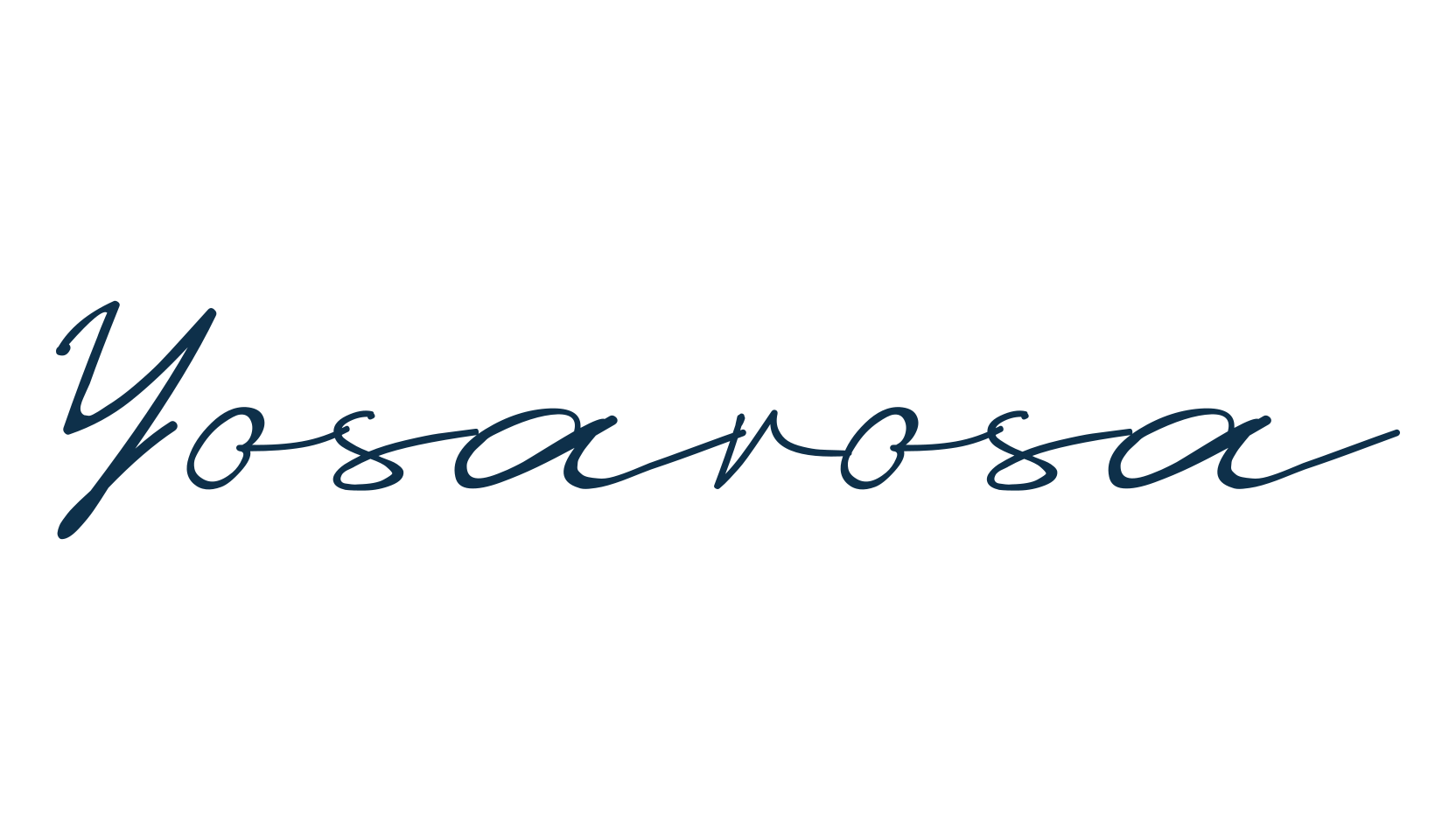 Yosarosa, script handwritten fancy decorative calligraphy font preview