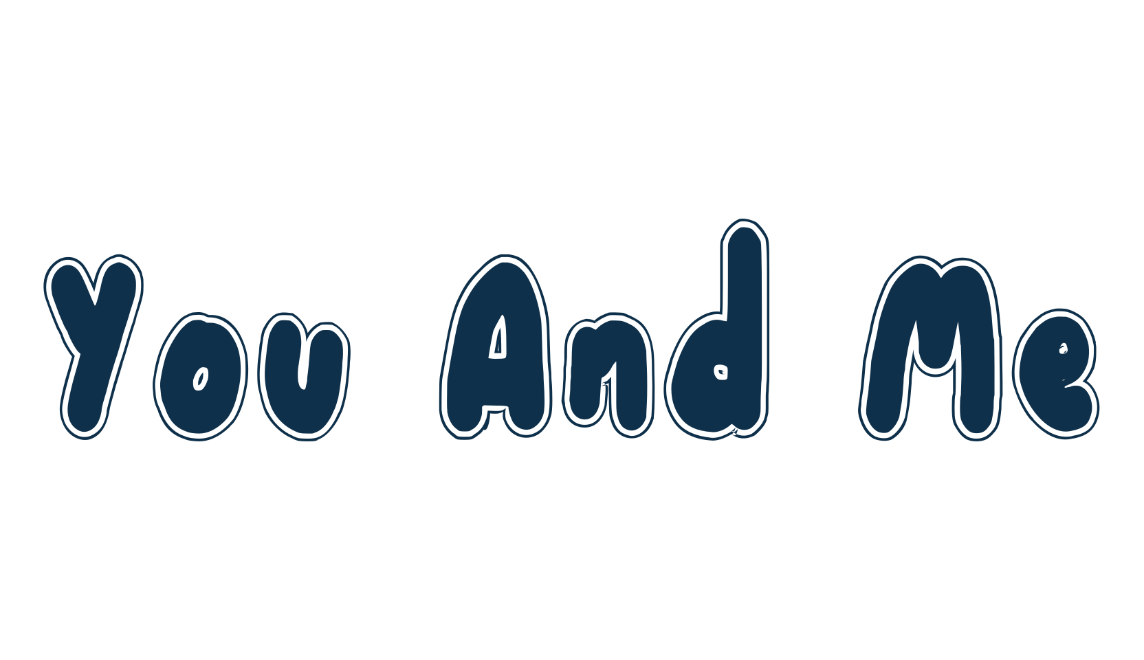 You And Me, fancy various decorative font preview