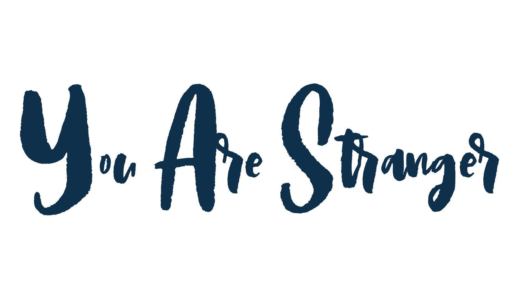 You Are Stranger, script brush fancy decorative calligraphy font preview