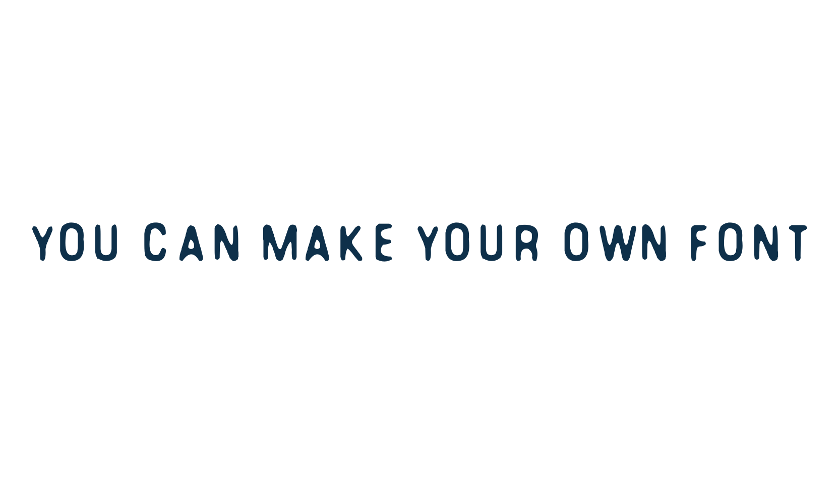 You can make your own font, eroded font preview
