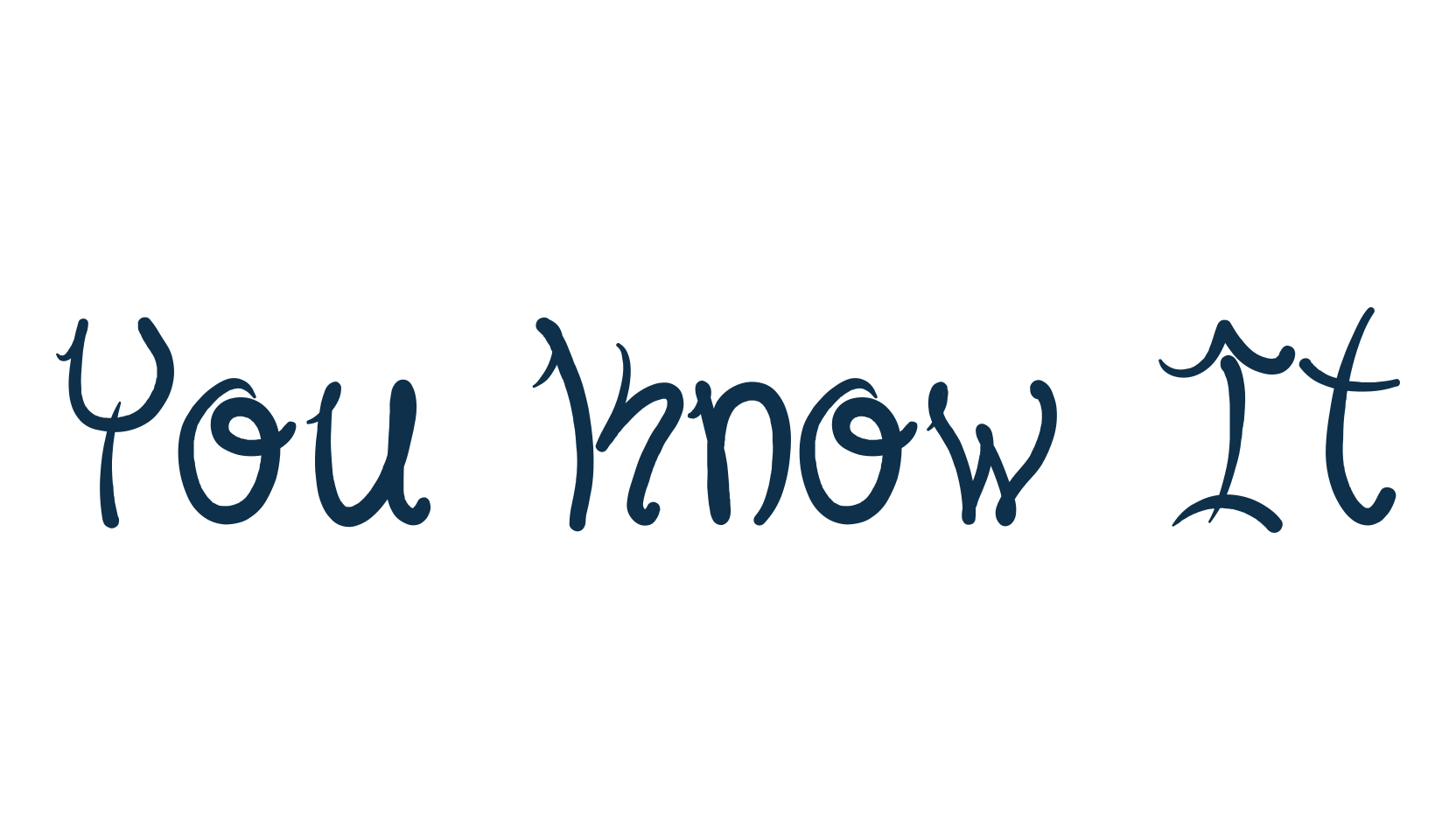 You Know It, graffiti font preview