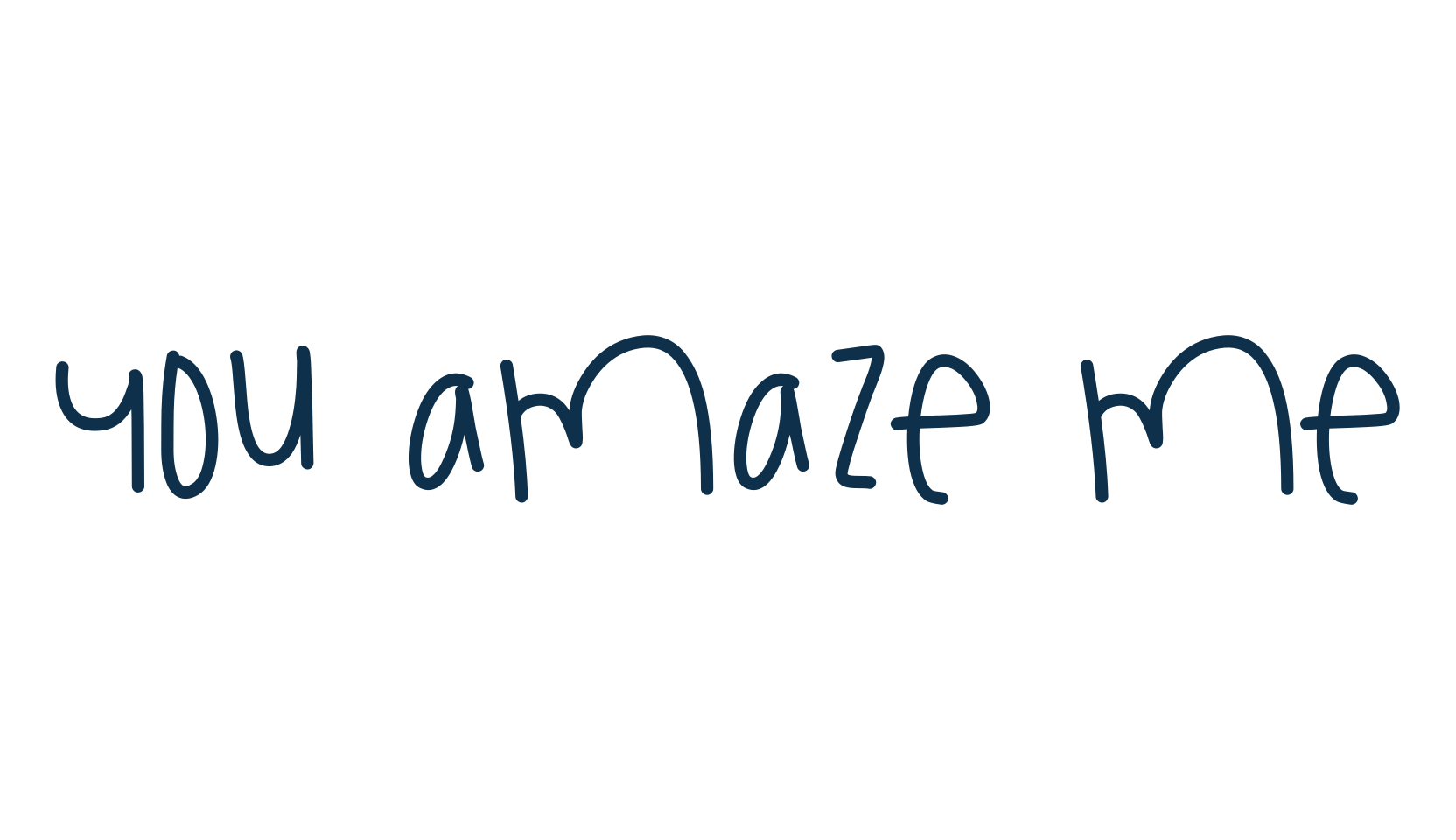 You Amaze Me, script handwritten fancy decorative calligraphy font preview
