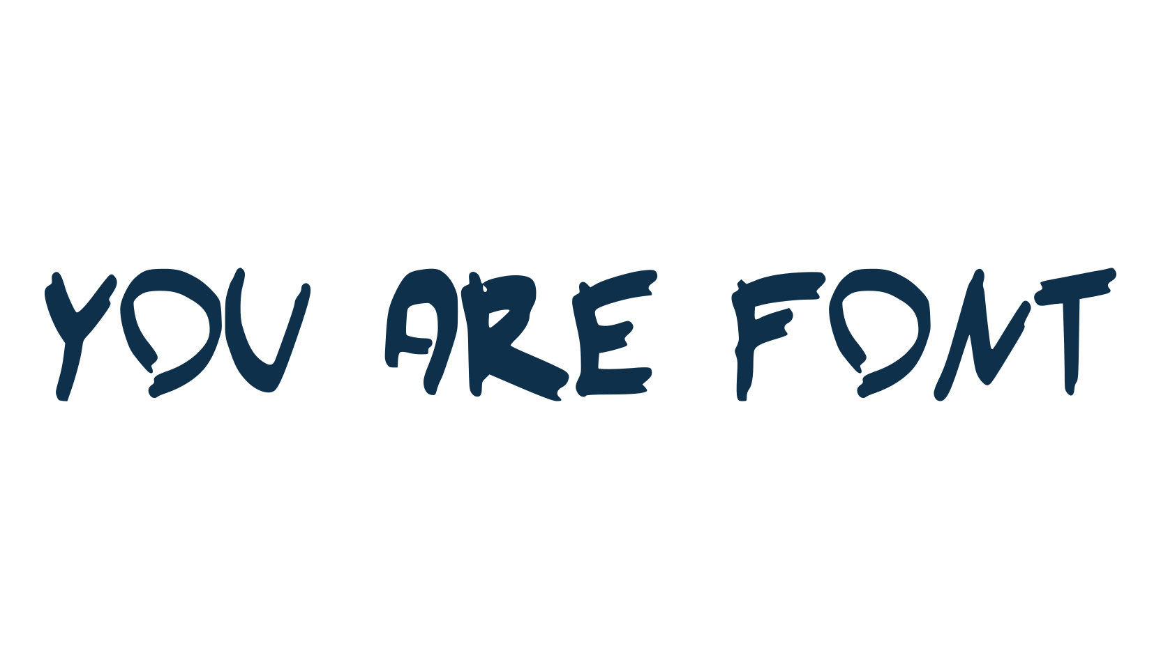 You Are Font, script handwritten fancy decorative calligraphy font preview