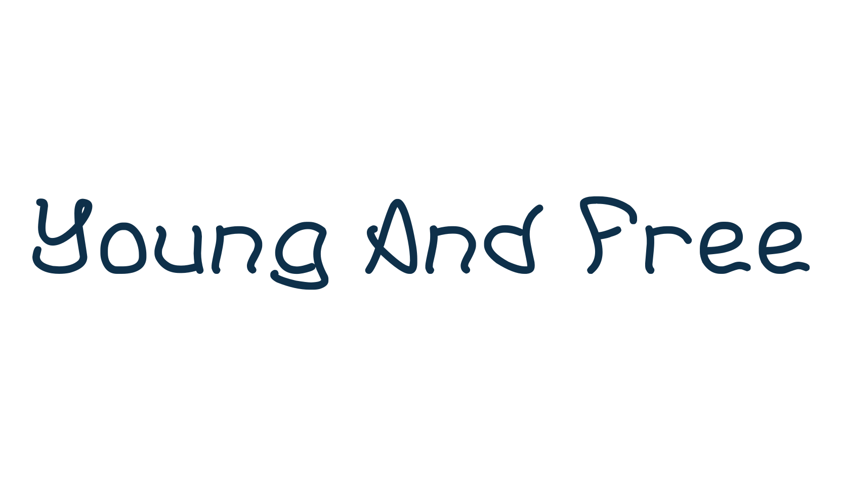 Young And Free, fancy various decorative script calligraphy font preview