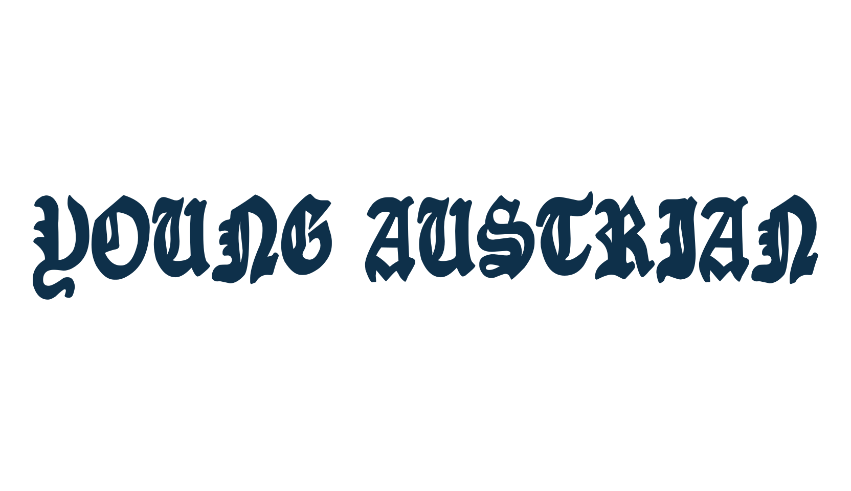Young Austrian, medieval font preview