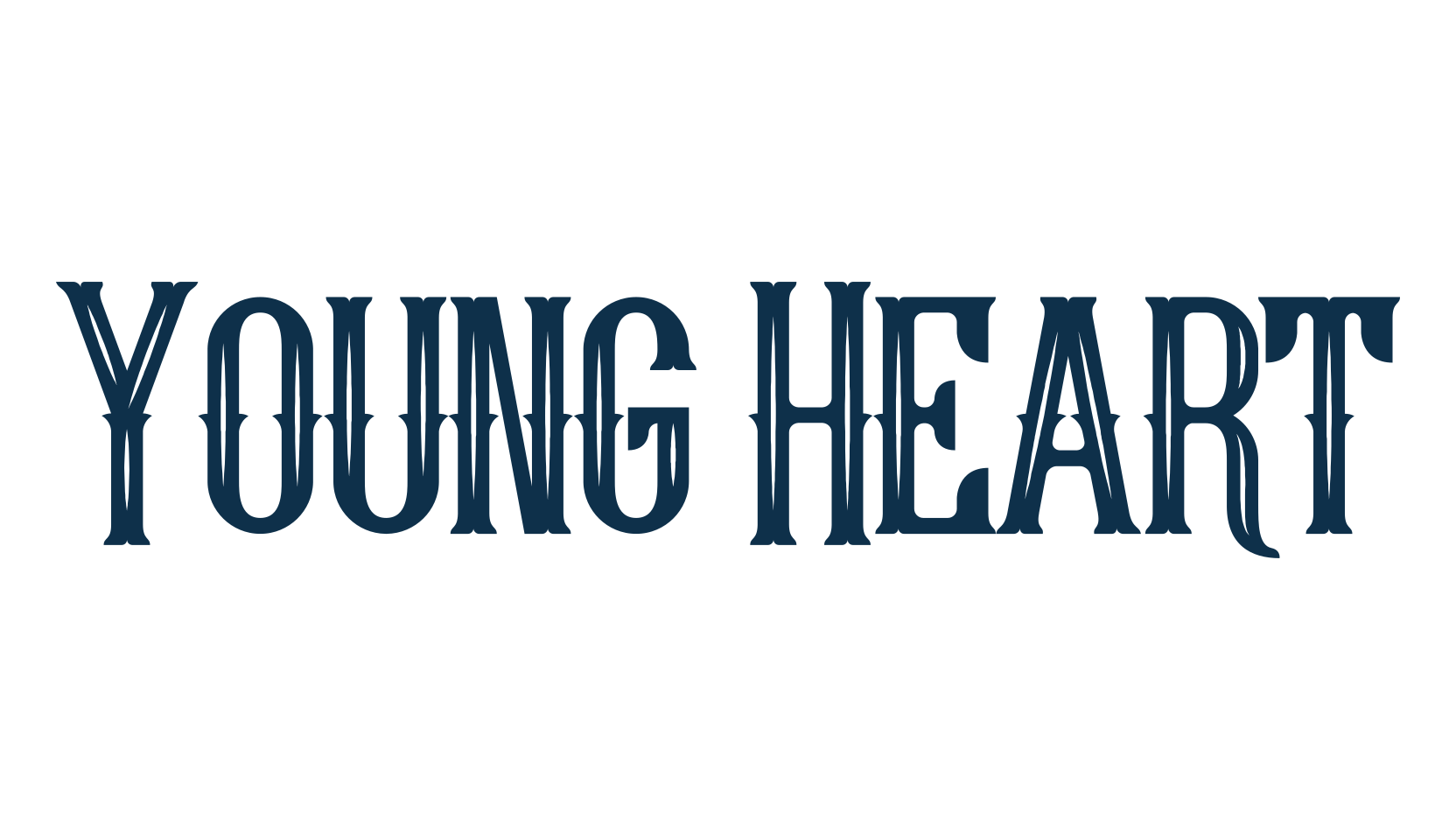 Young Heart, western font preview