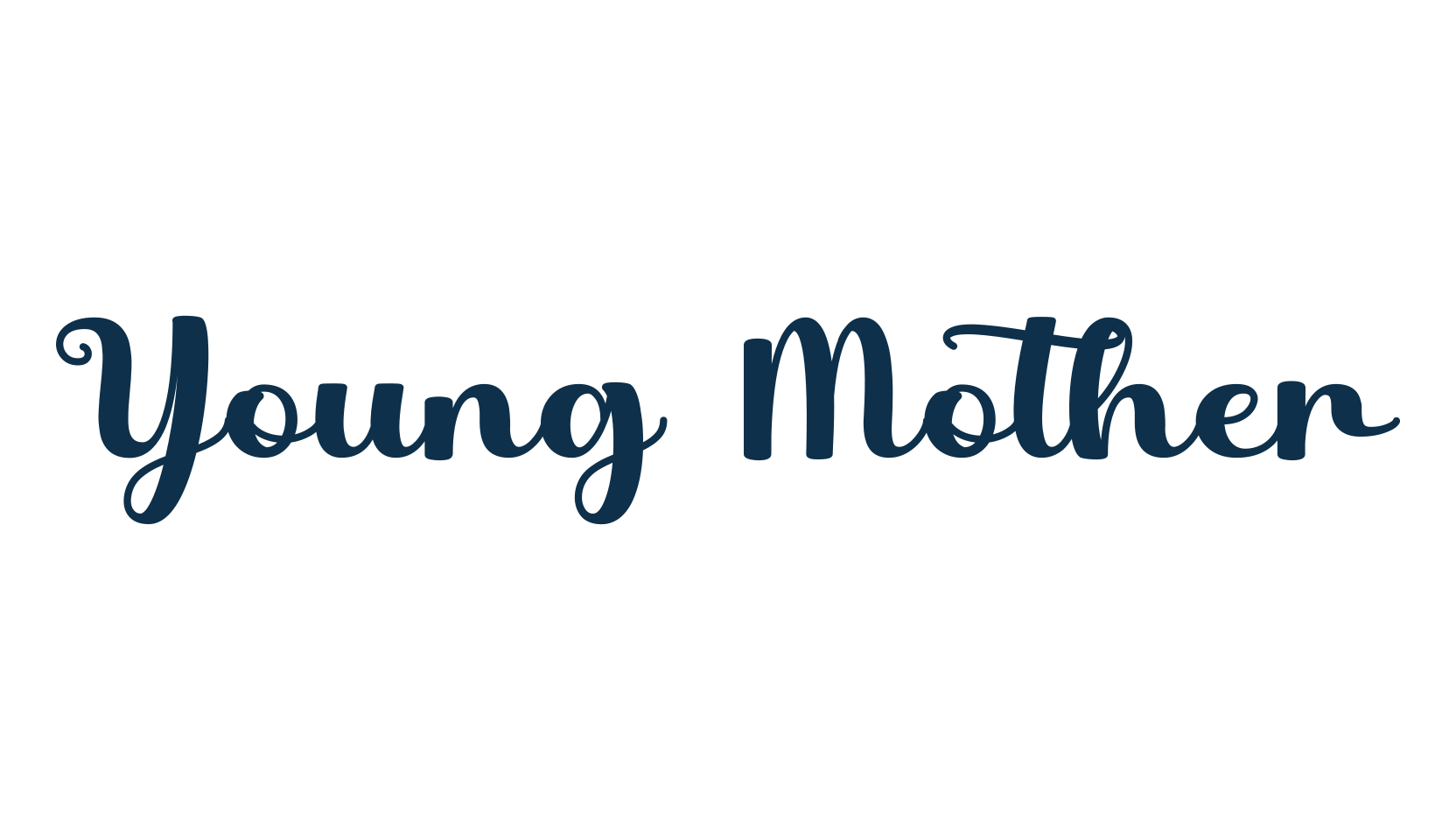 Young Mother, fancy various decorative script calligraphy font preview