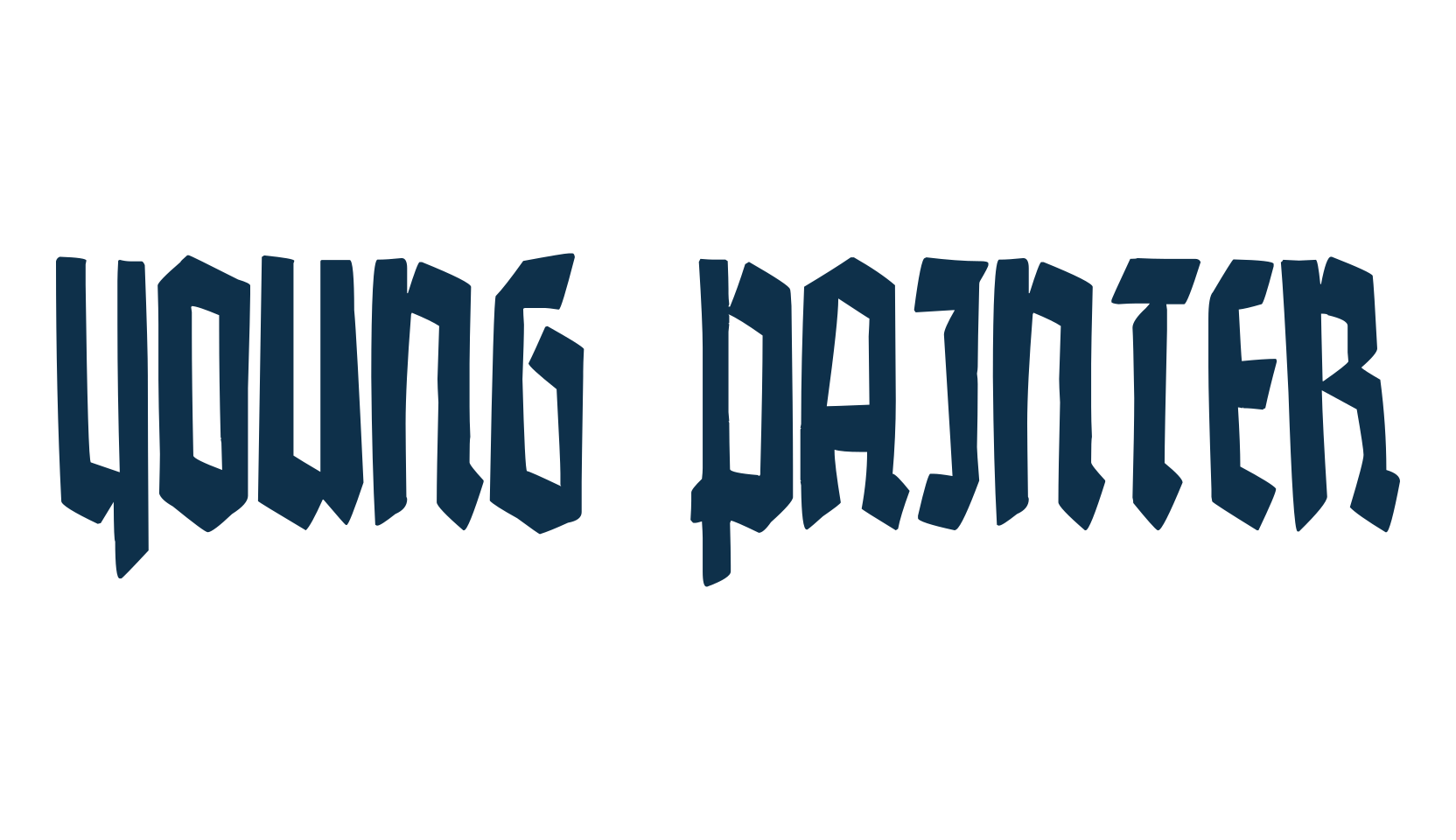 Young Painter, modern font preview