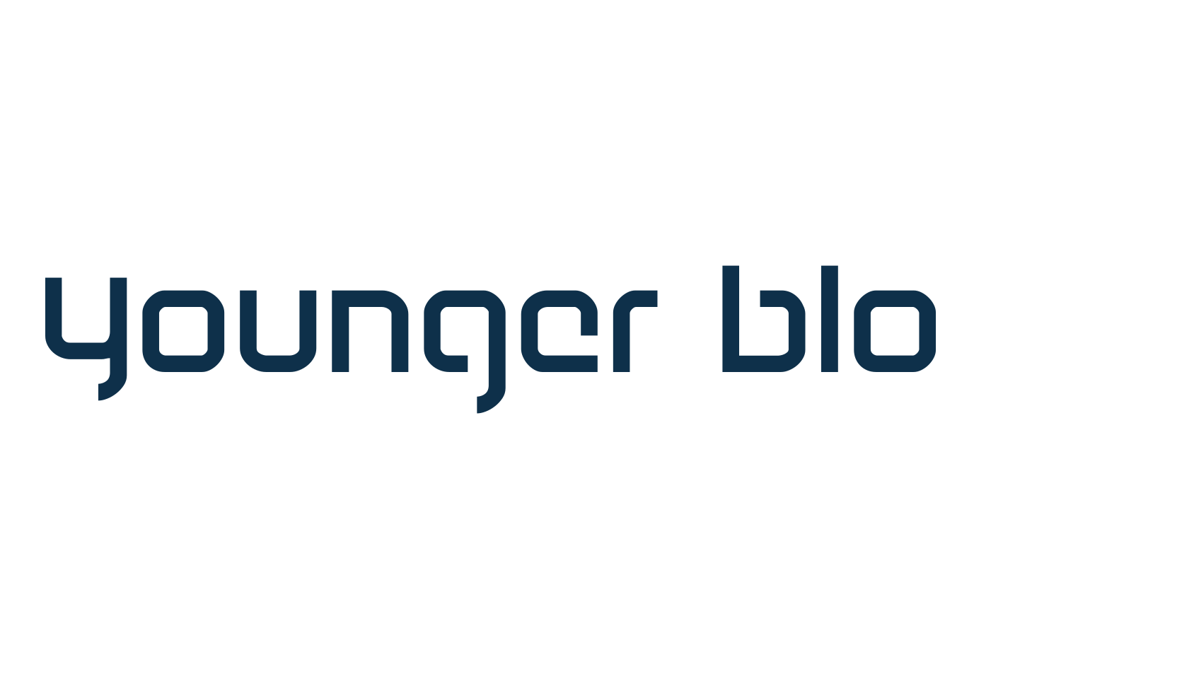 Younger Blood, sci-fi font preview