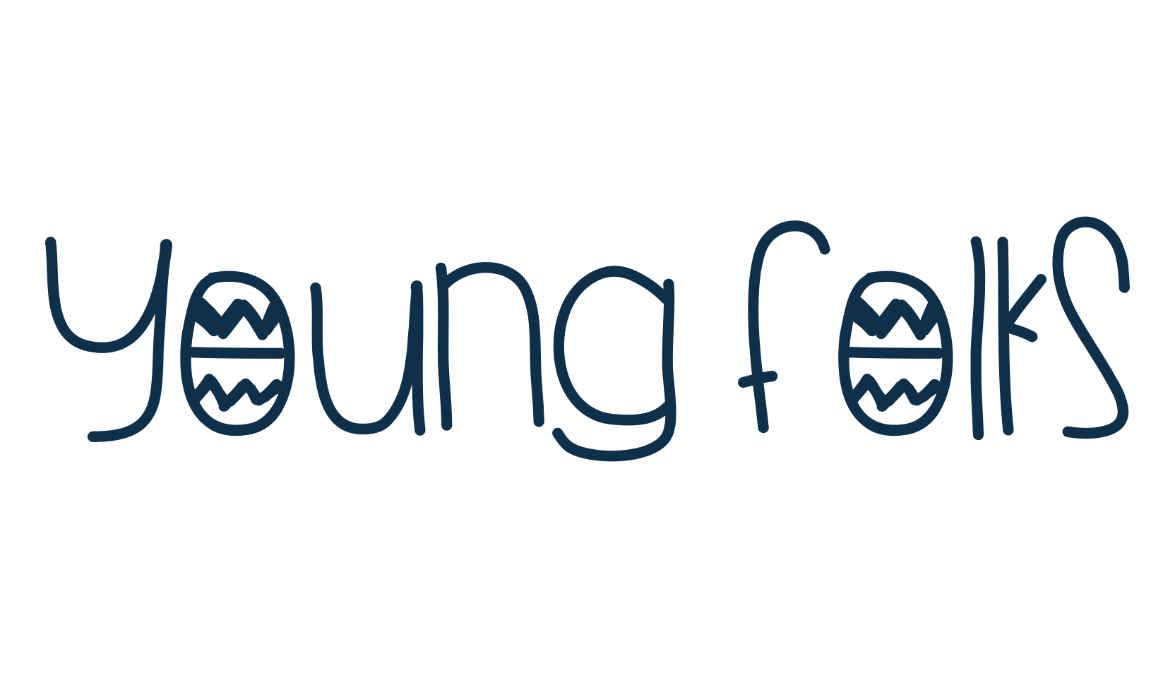 Young Folks, fancy cartoon decorative font preview