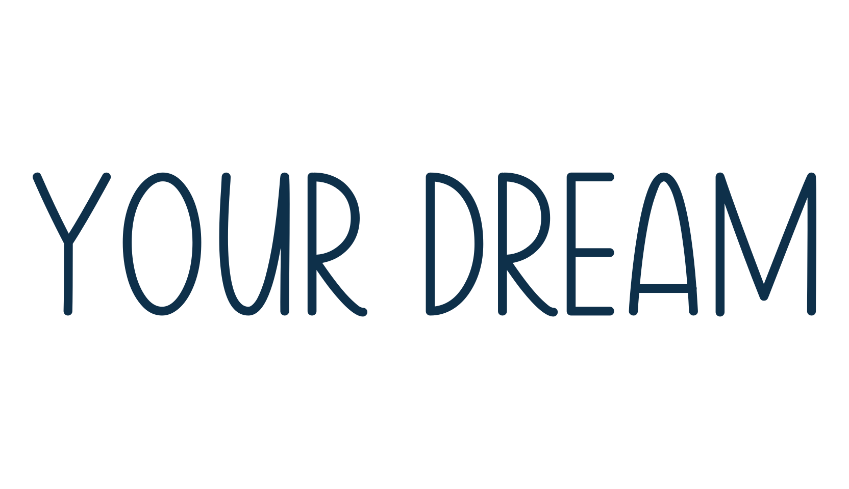 Your Dream, fancy various decorative script calligraphy font preview