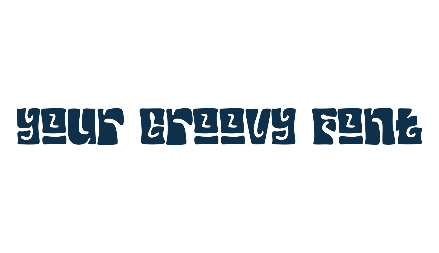 Your Groovy Font, groovy font preview