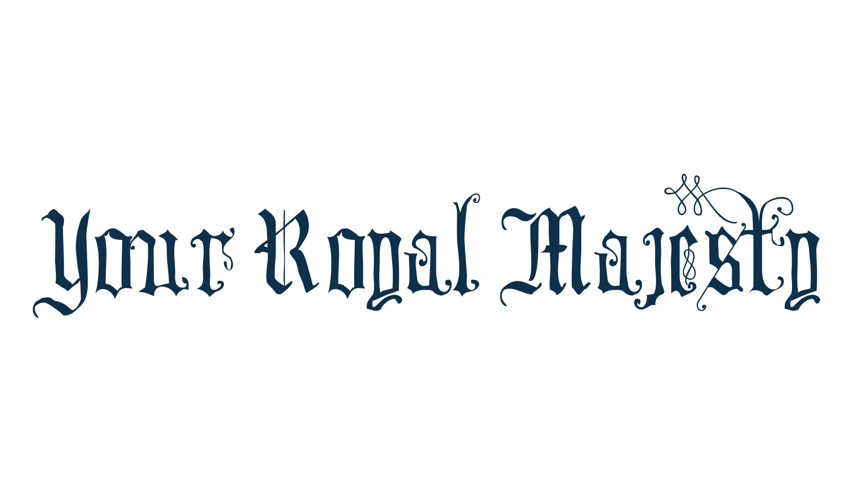 Your Royal Majesty, medieval font preview