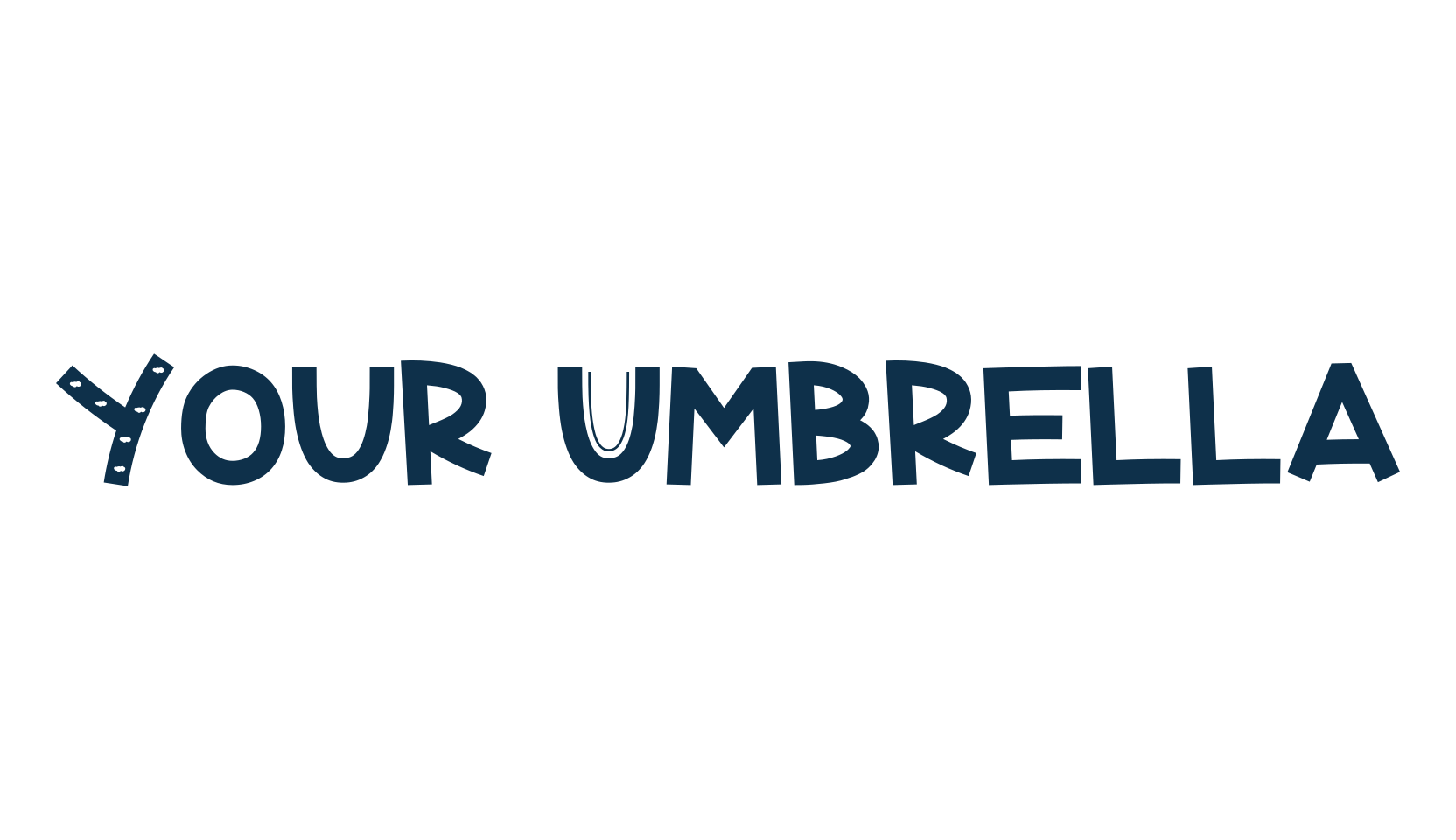 Your Umbrella, fancy decorative font preview