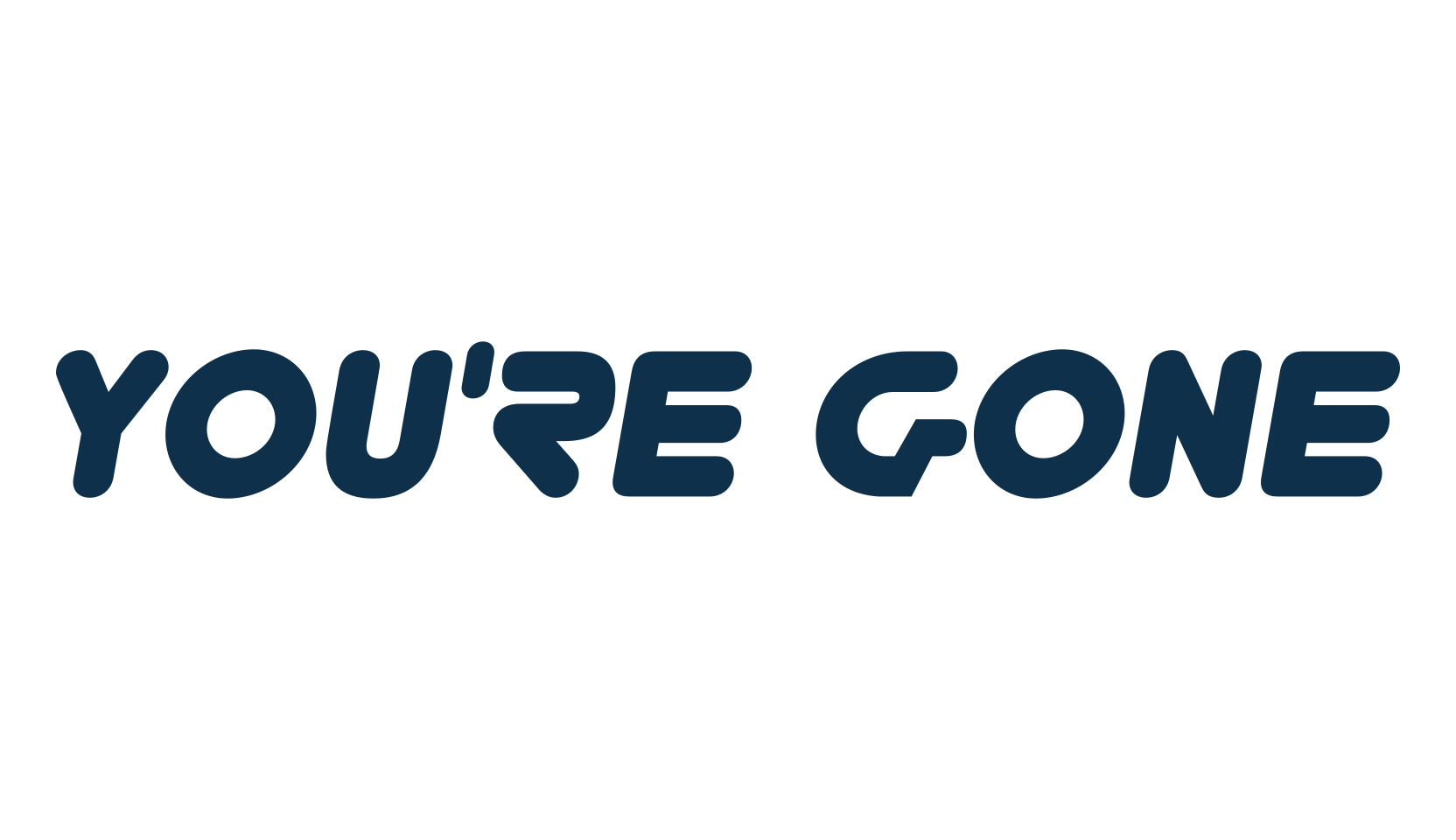 You're Gone, techno sci-fi font preview