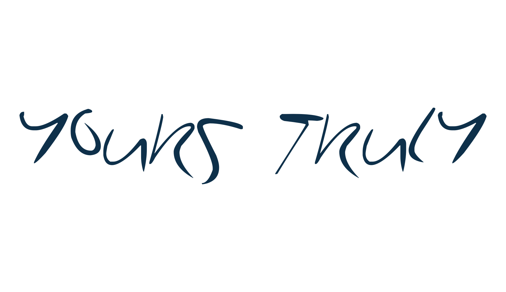 Yours Truly (yours-truly), script handwritten fancy decorative calligraphy font preview