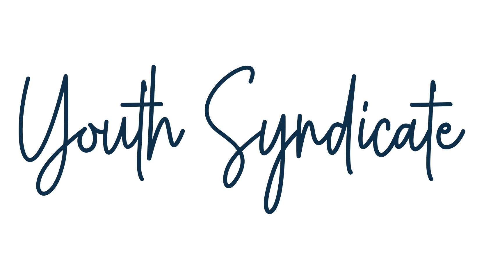 Youth Syndicate, script handwritten fancy decorative calligraphy font preview