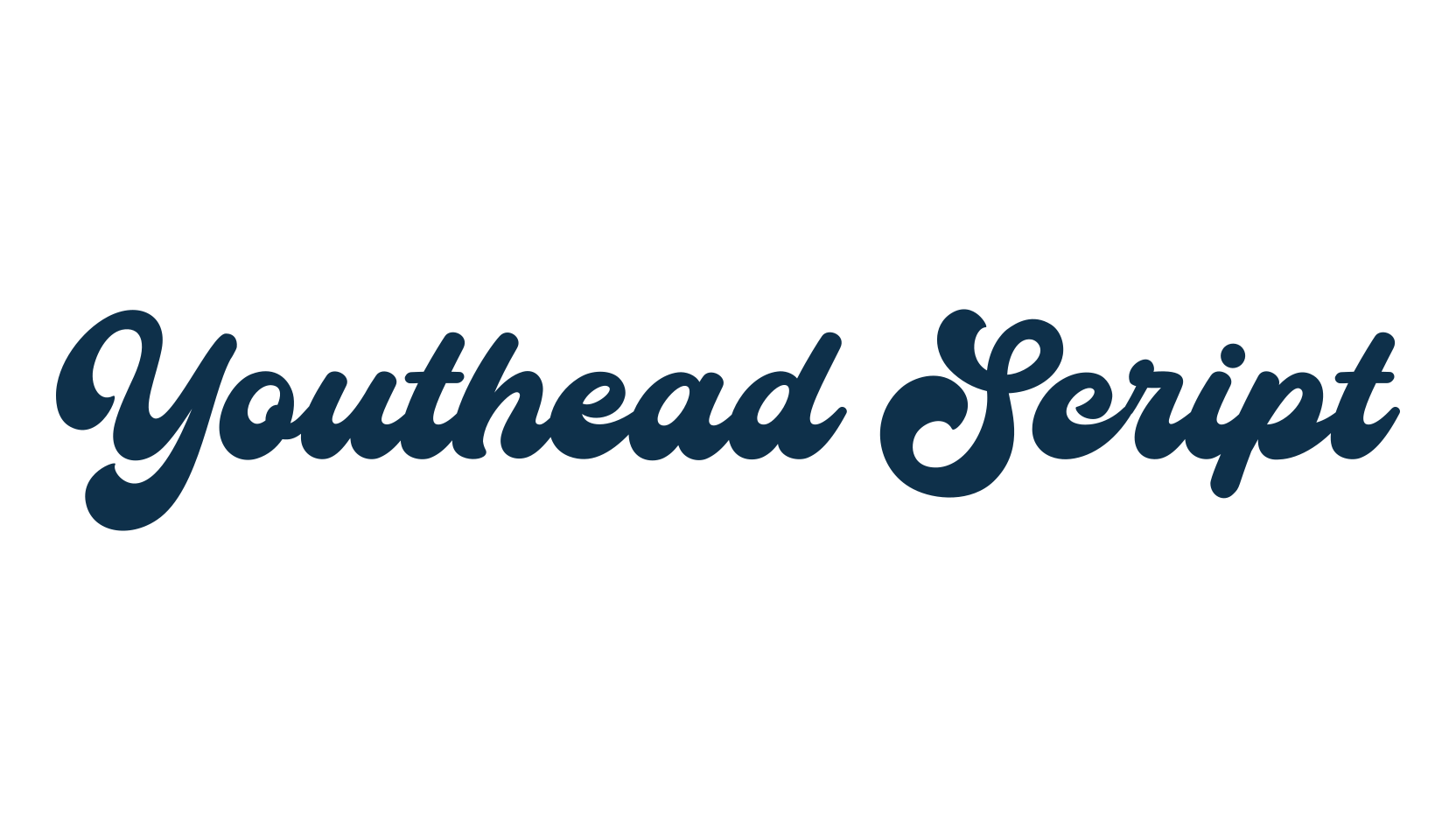Youthead Script, fancy old school decorative script calligraphy font preview