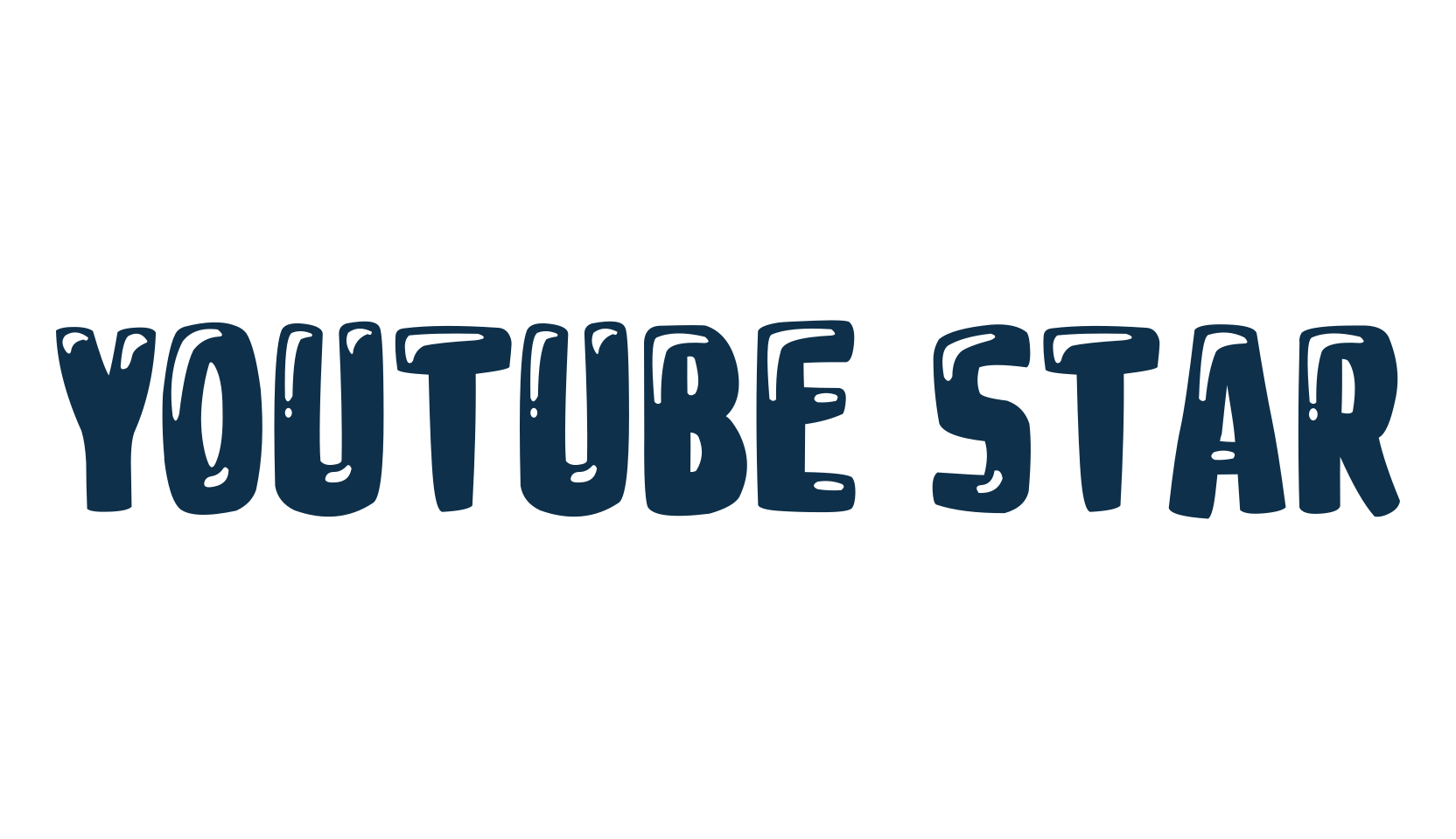 Youtube Star, fancy cartoon decorative font preview