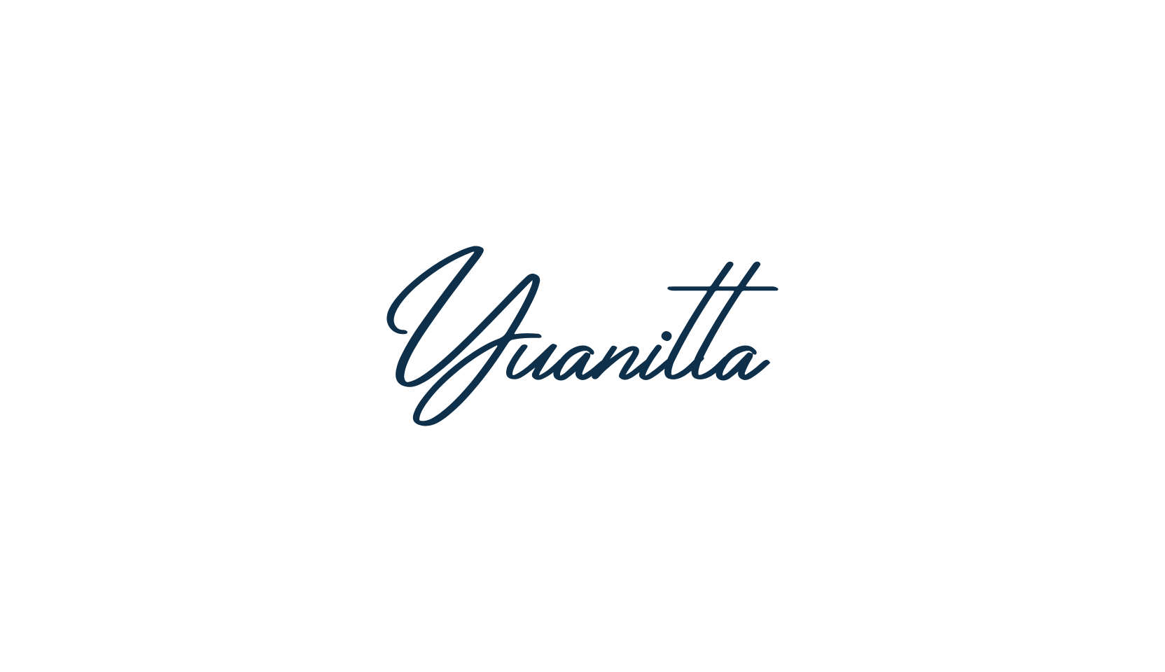 Yuanitta, script handwritten fancy decorative calligraphy font preview