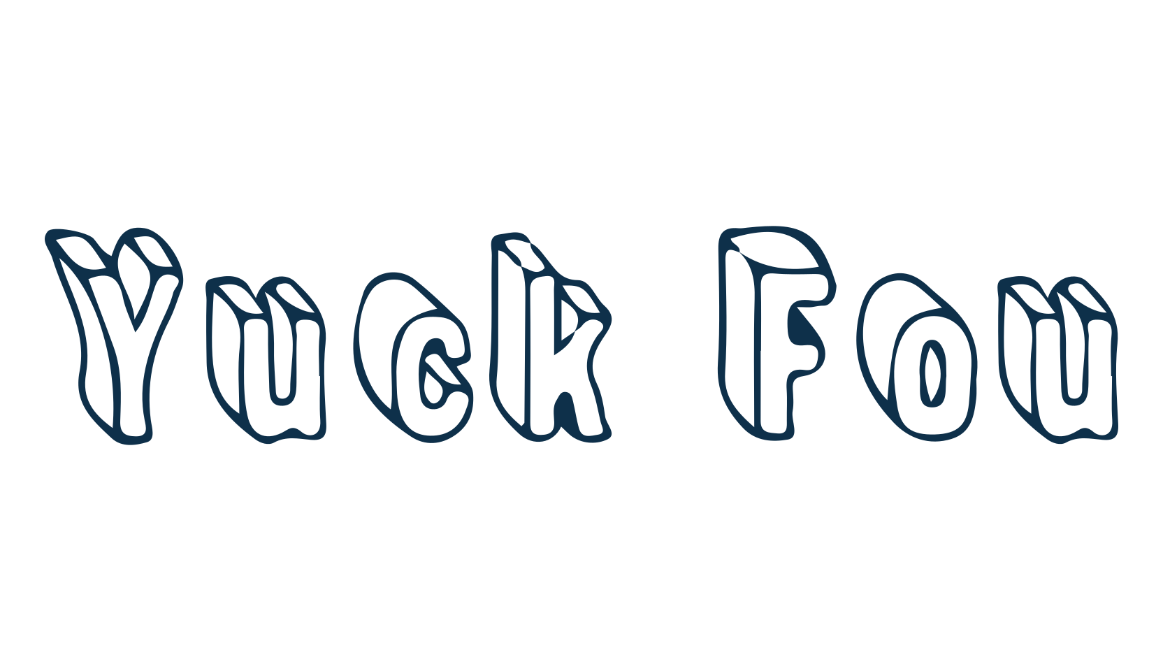 Yuck Fou, fancy cartoon decorative font preview