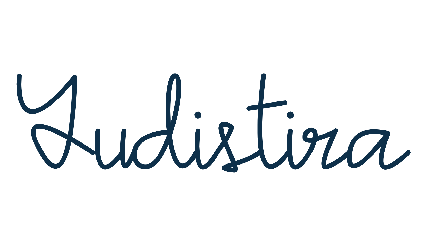 Yudistira, handwriting font preview
