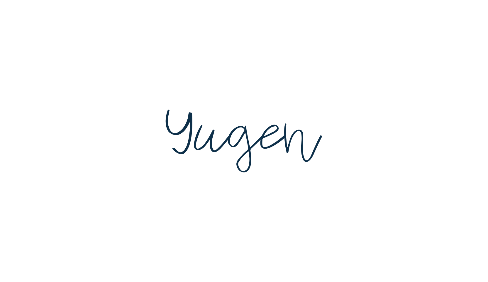 Yugen, handwriting font preview