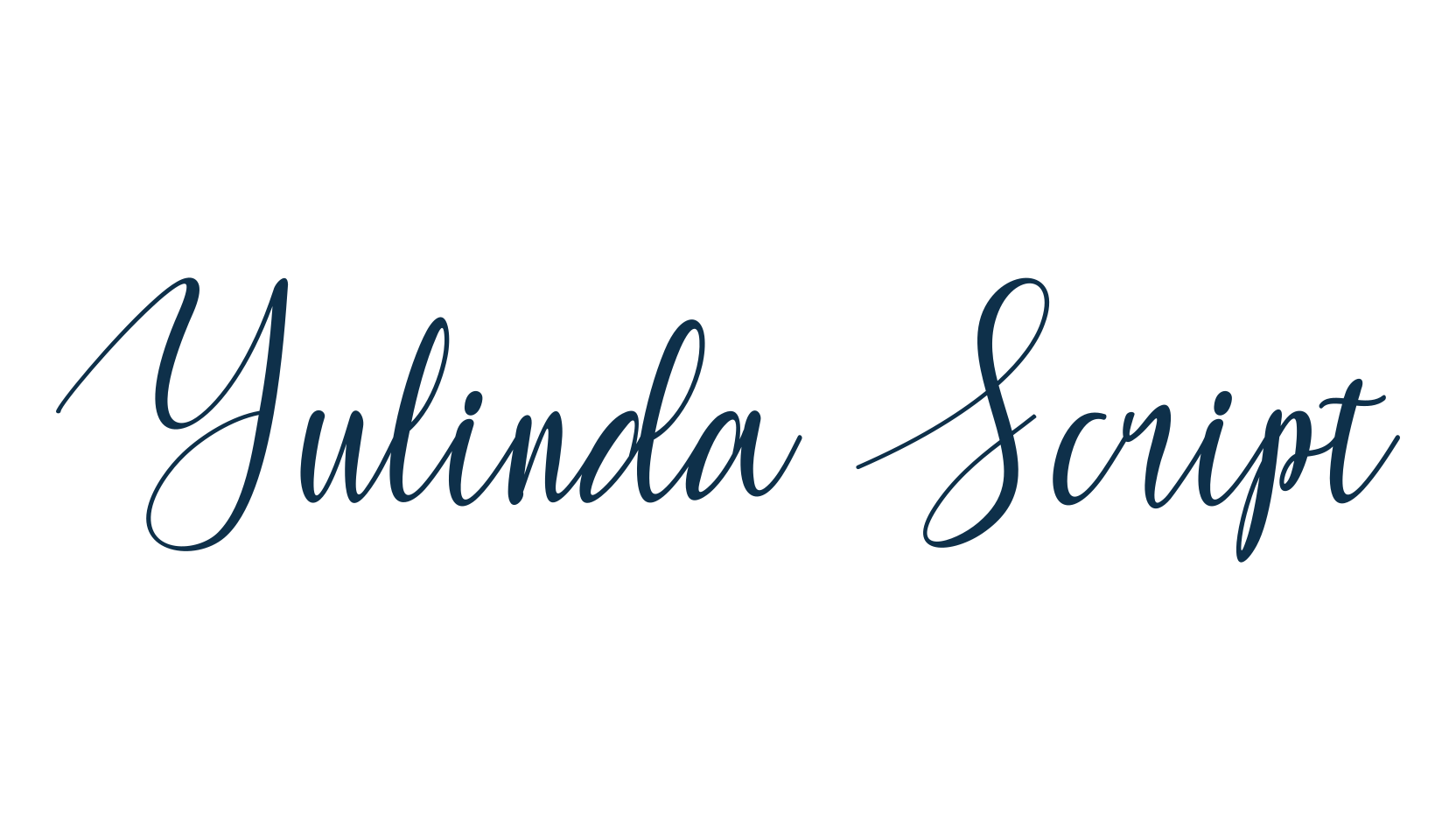 Yulinda Script (yulinda-script-2), script calligraphy fancy decorative font preview
