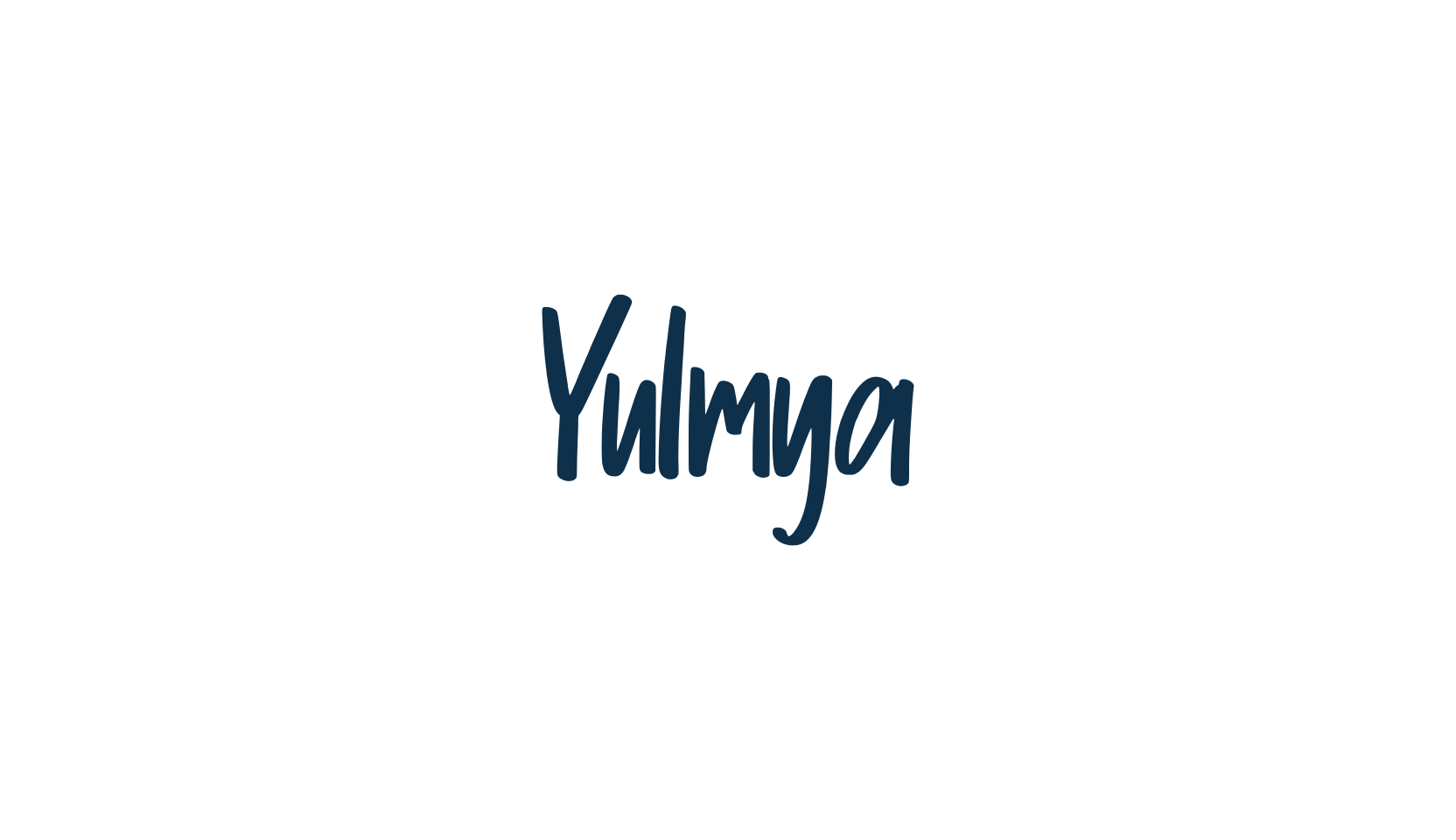 Yulmya, handwriting font preview