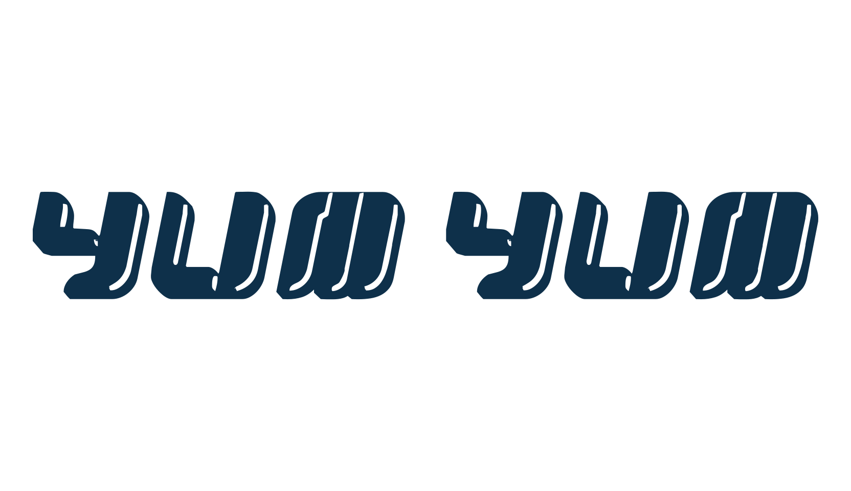 Yum Yum, fancy various techno sci-fi font preview