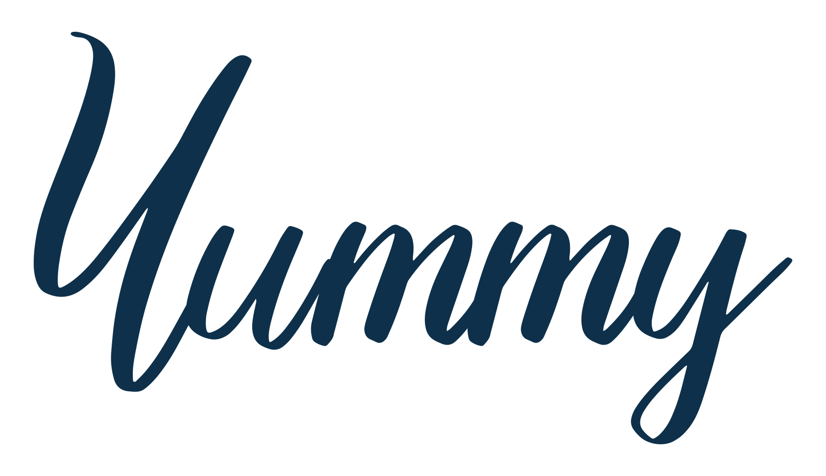 Yummy (yummy-3), calligraphy font preview