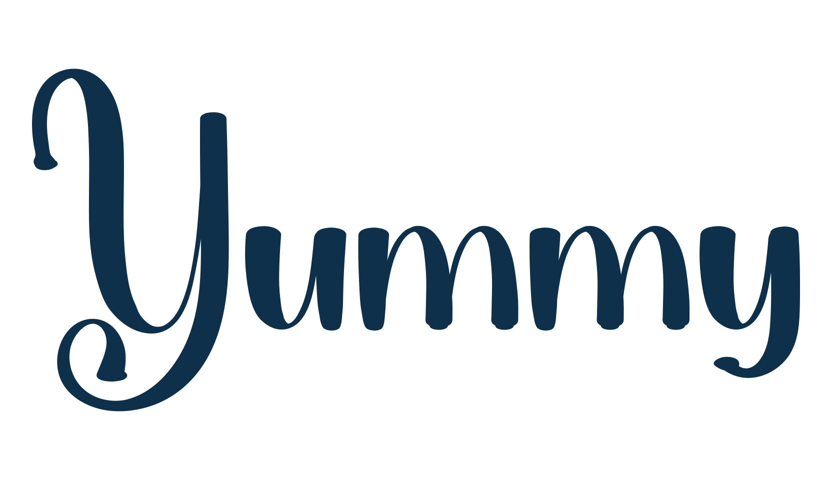 Yummy (yummy-5), fancy various decorative script calligraphy font preview
