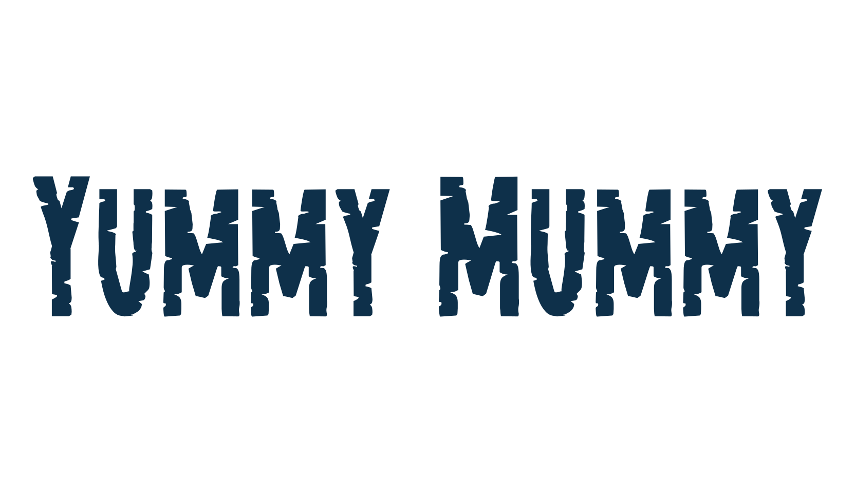 Yummy Mummy, fancy distorted decorative font preview