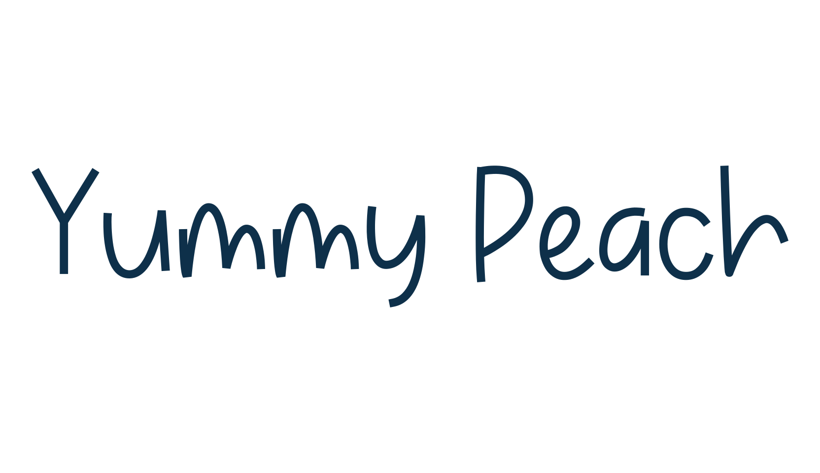 Yummy Peach, various font preview