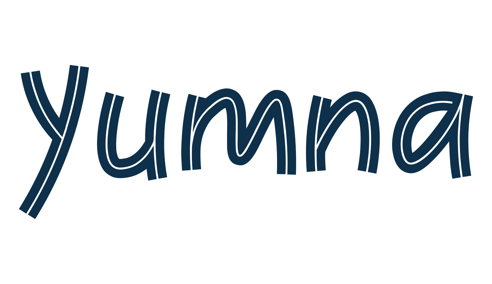 Yumna, cartoon font preview