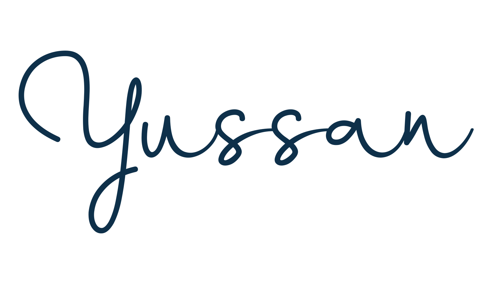 Yussan, script handwritten fancy decorative calligraphy font preview