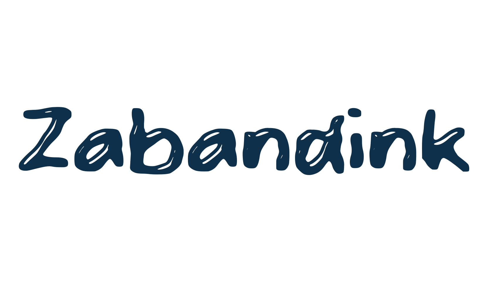 Zabandink, fancy various decorative font preview