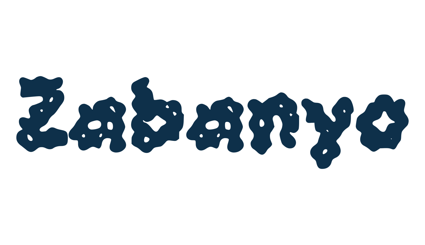 Zabanyo, fancy various decorative font preview