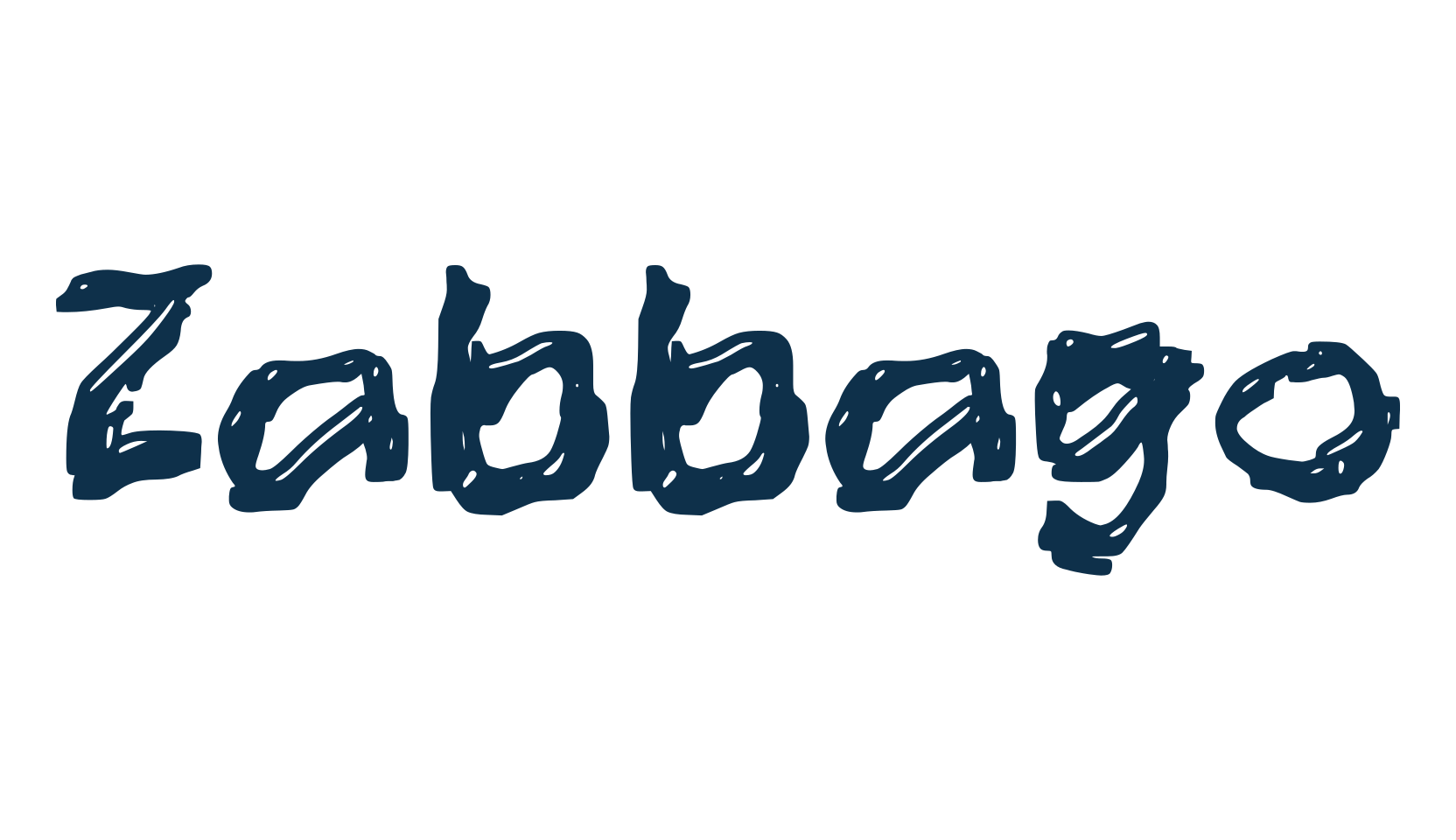 Zabbago, script graffiti fancy decorative calligraphy font preview