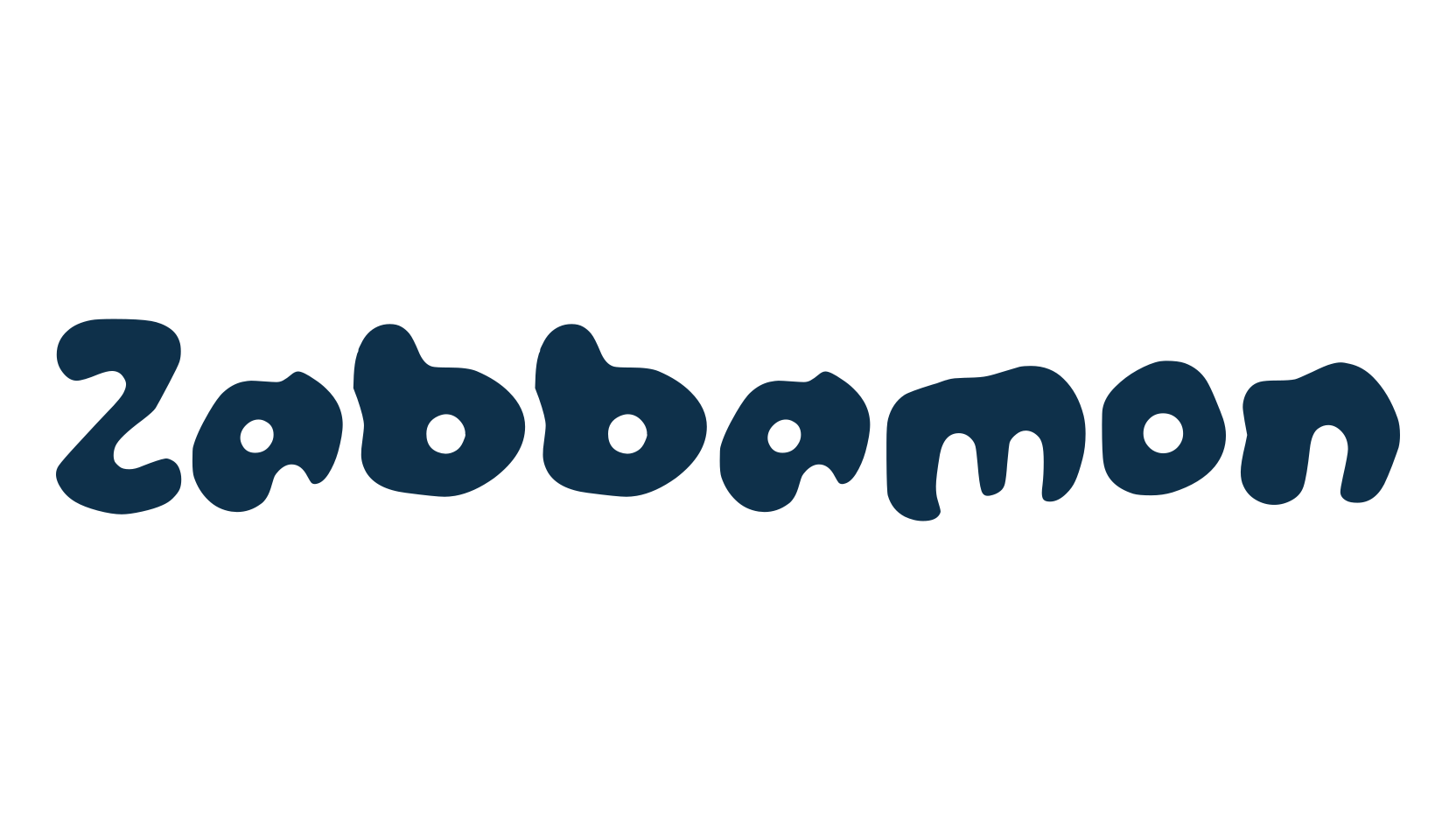 Zabbamon, fancy groovy decorative font preview