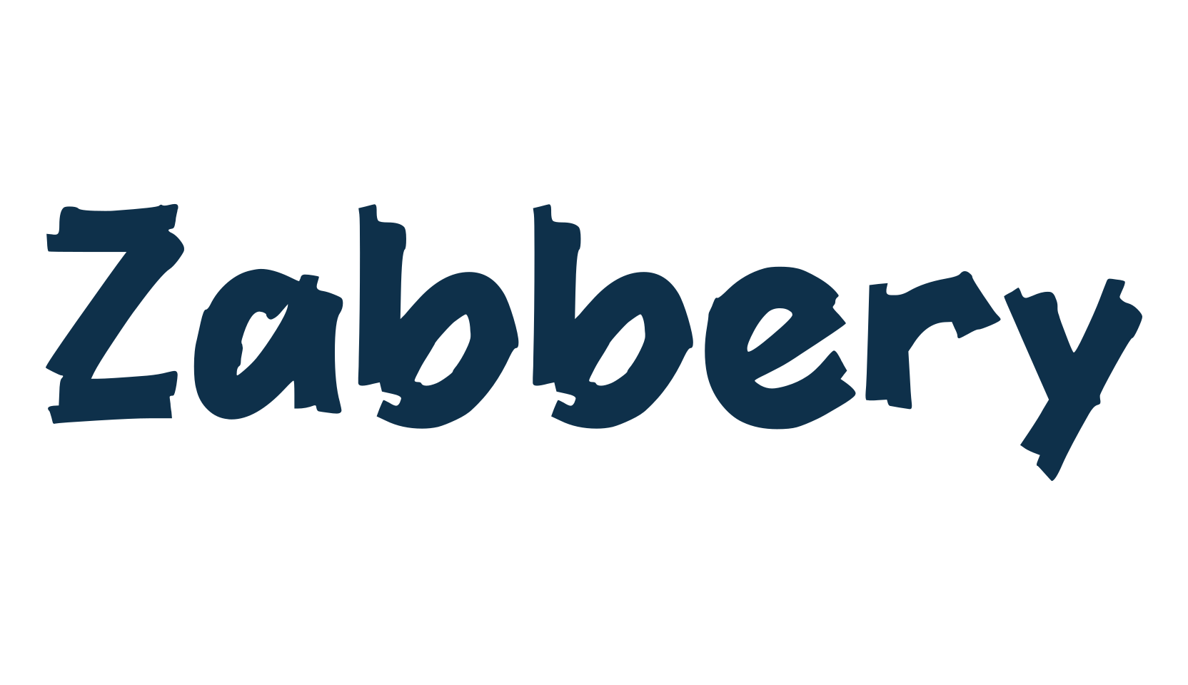 Zabbery, script brush fancy decorative calligraphy font preview