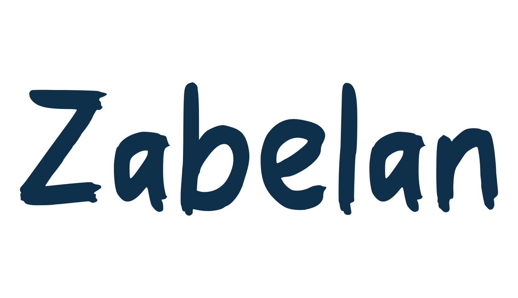 Zabelan, script brush fancy decorative calligraphy font preview