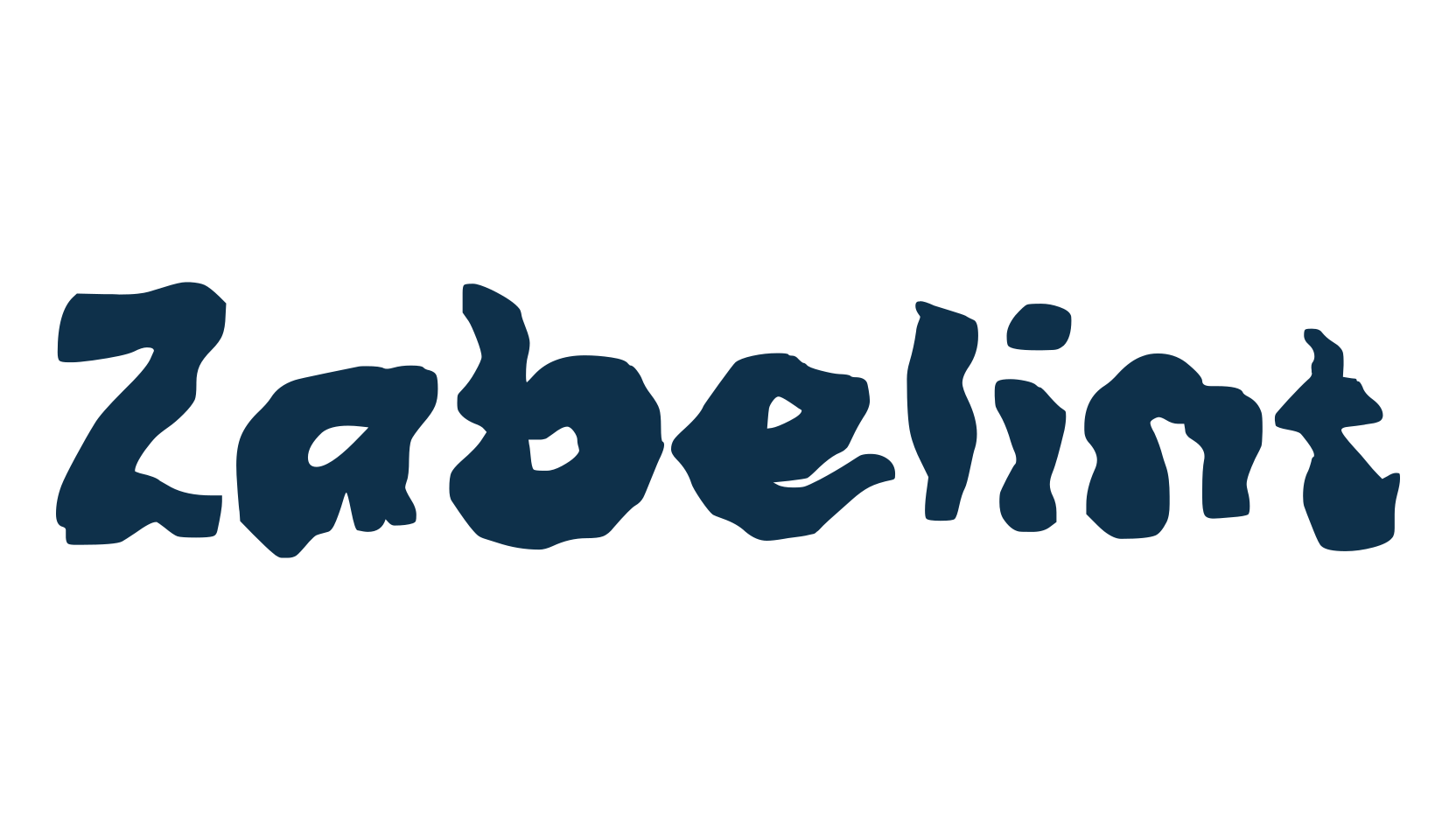 Zabelint, fancy distorted decorative font preview