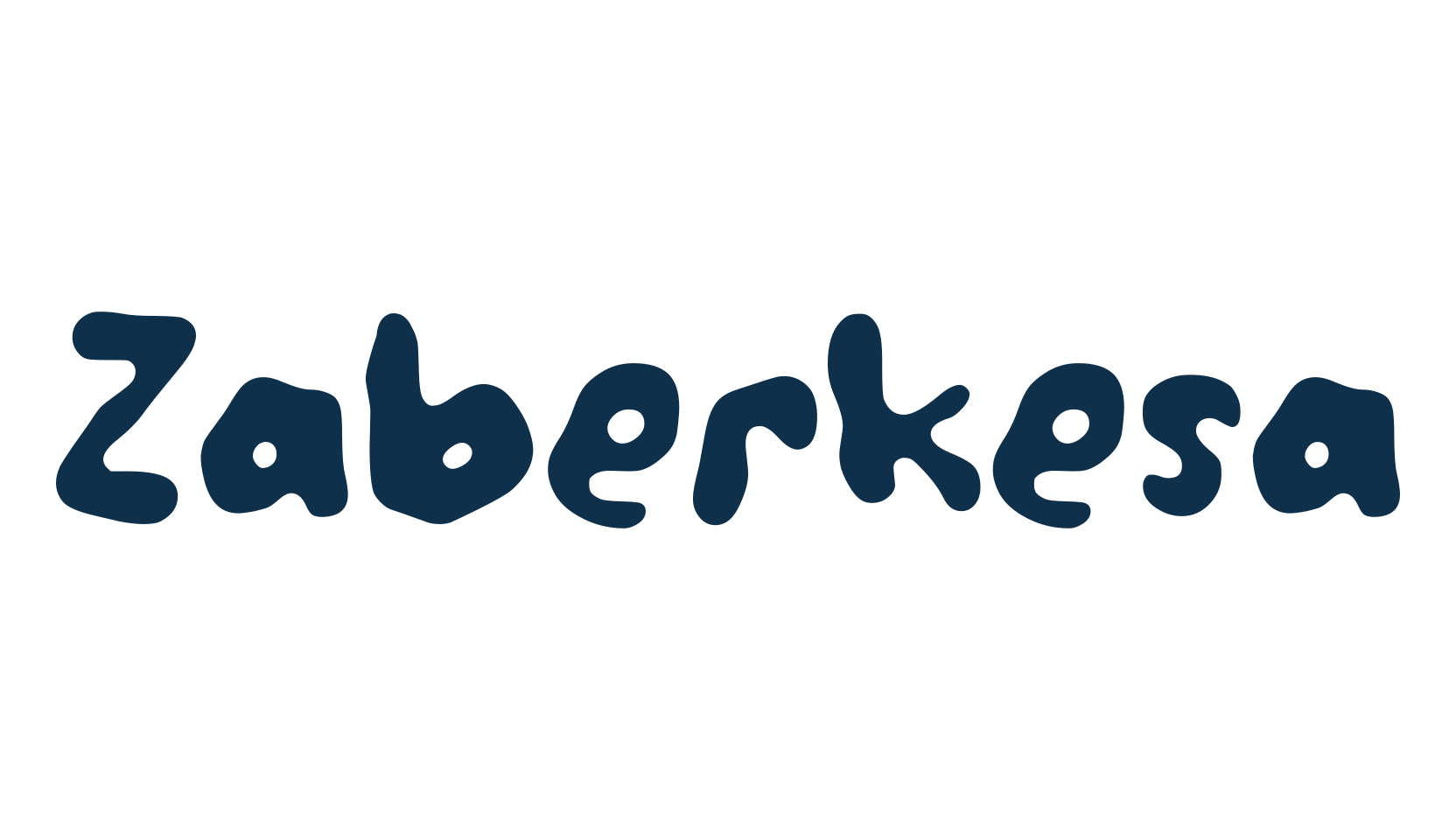 Zaberkesa, fancy distorted decorative font preview