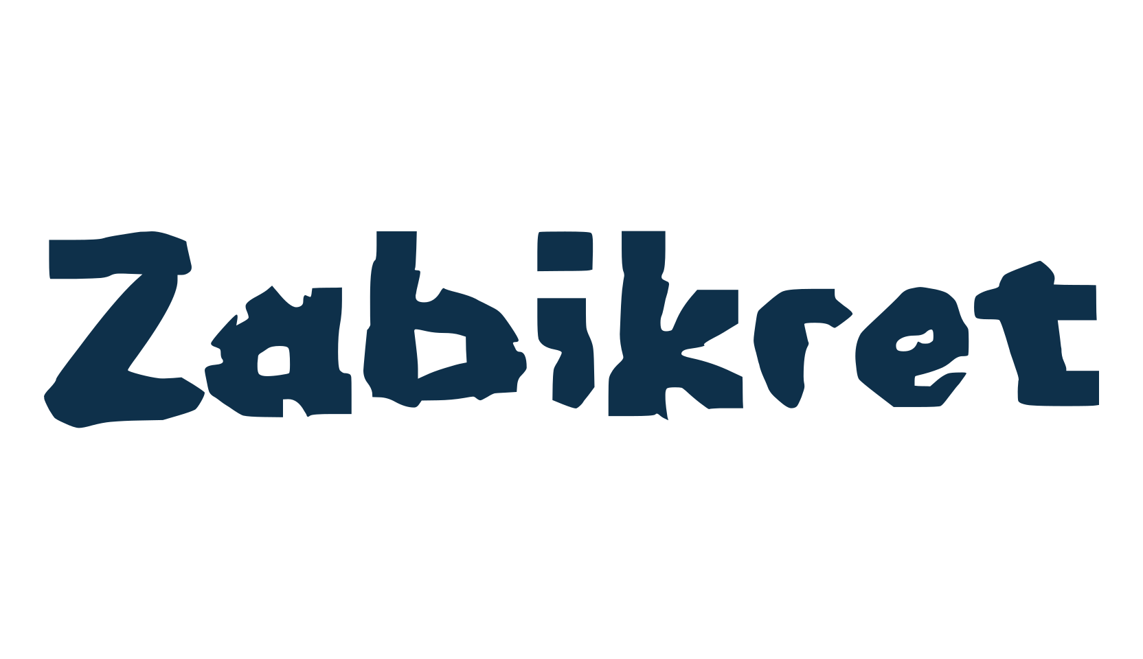 Zabikret, script graffiti fancy decorative calligraphy font preview