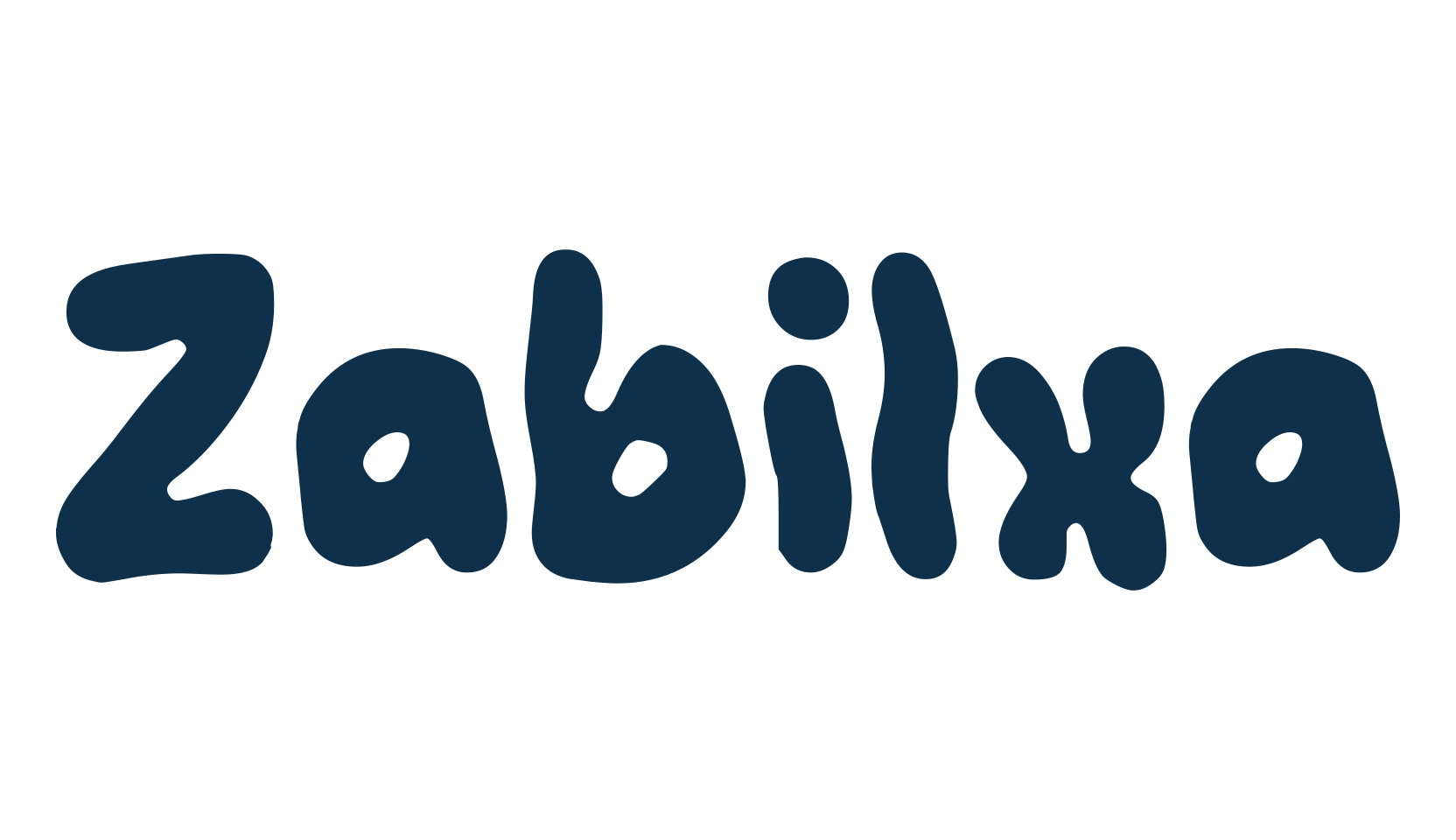 Zabilxa, fancy groovy decorative font preview