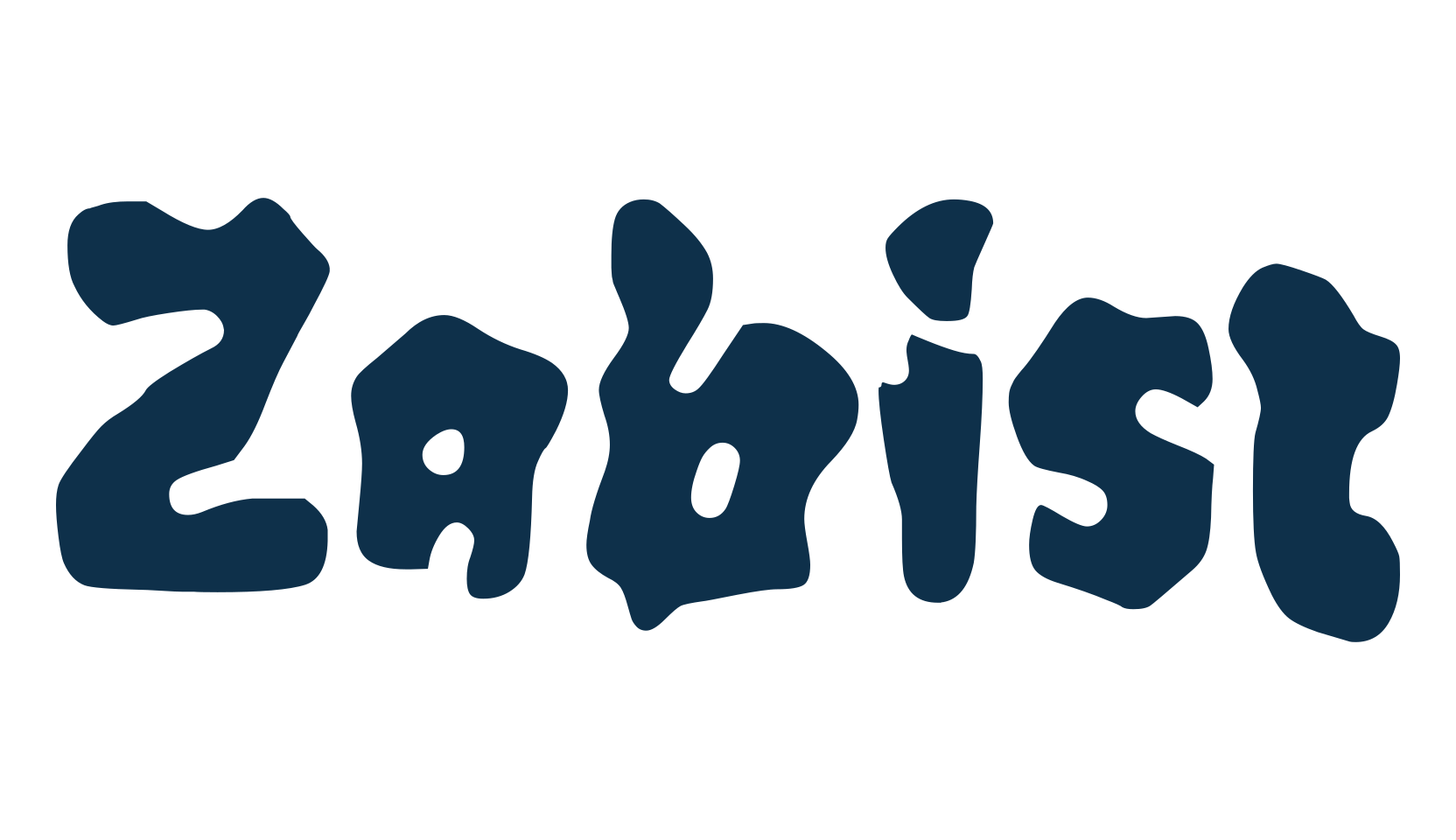 Zabist, fancy groovy decorative font preview