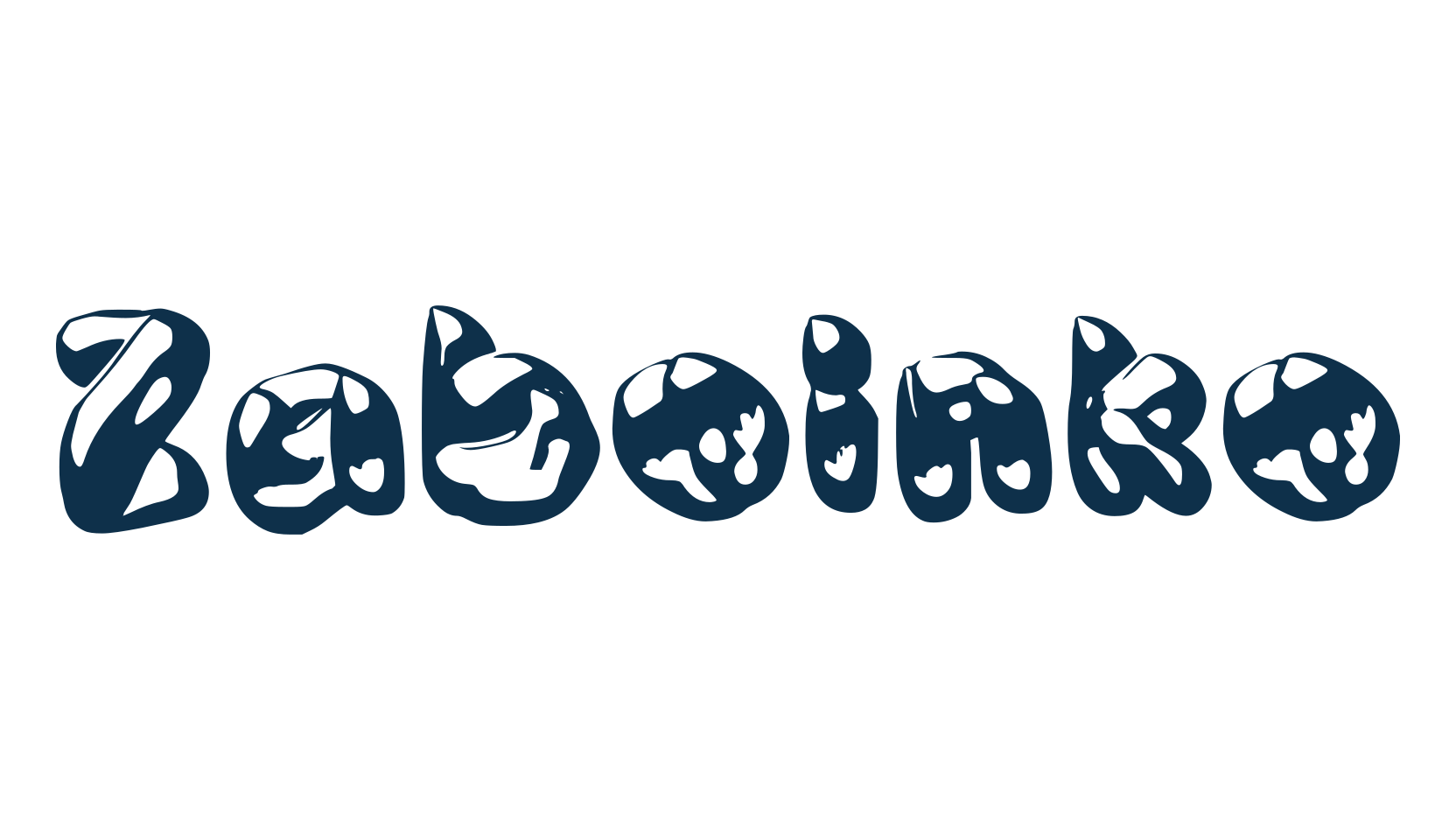 Zaboinko, fancy cartoon decorative font preview