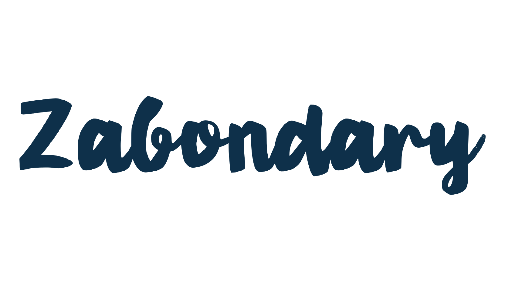 Zabondary, script brush fancy decorative calligraphy font preview