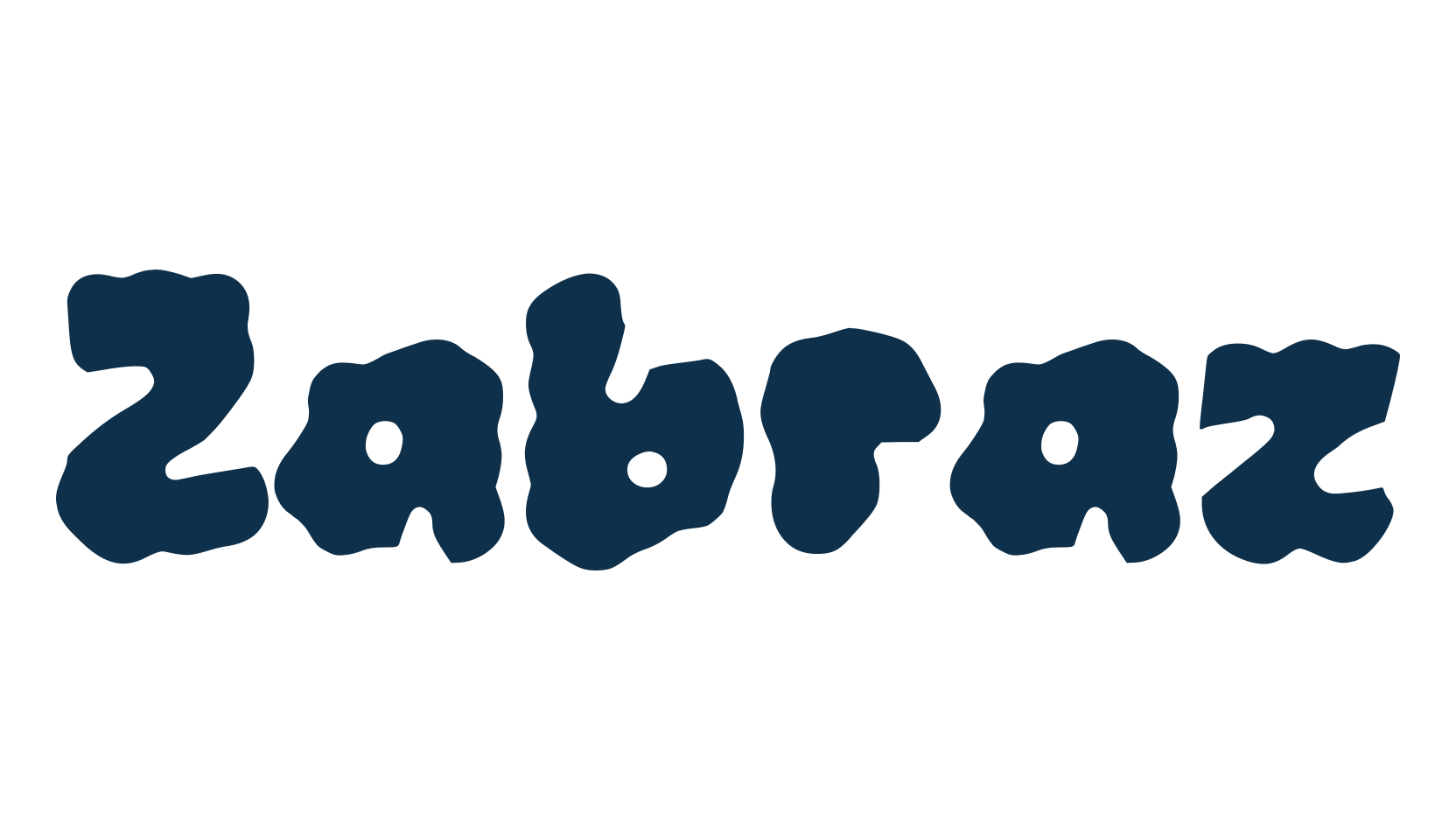 Zabraz, fancy groovy decorative font preview
